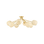 Lisette Semi Flush LIGHTING - Semi Flush Hudson Valley Lighting Aged Brass Large