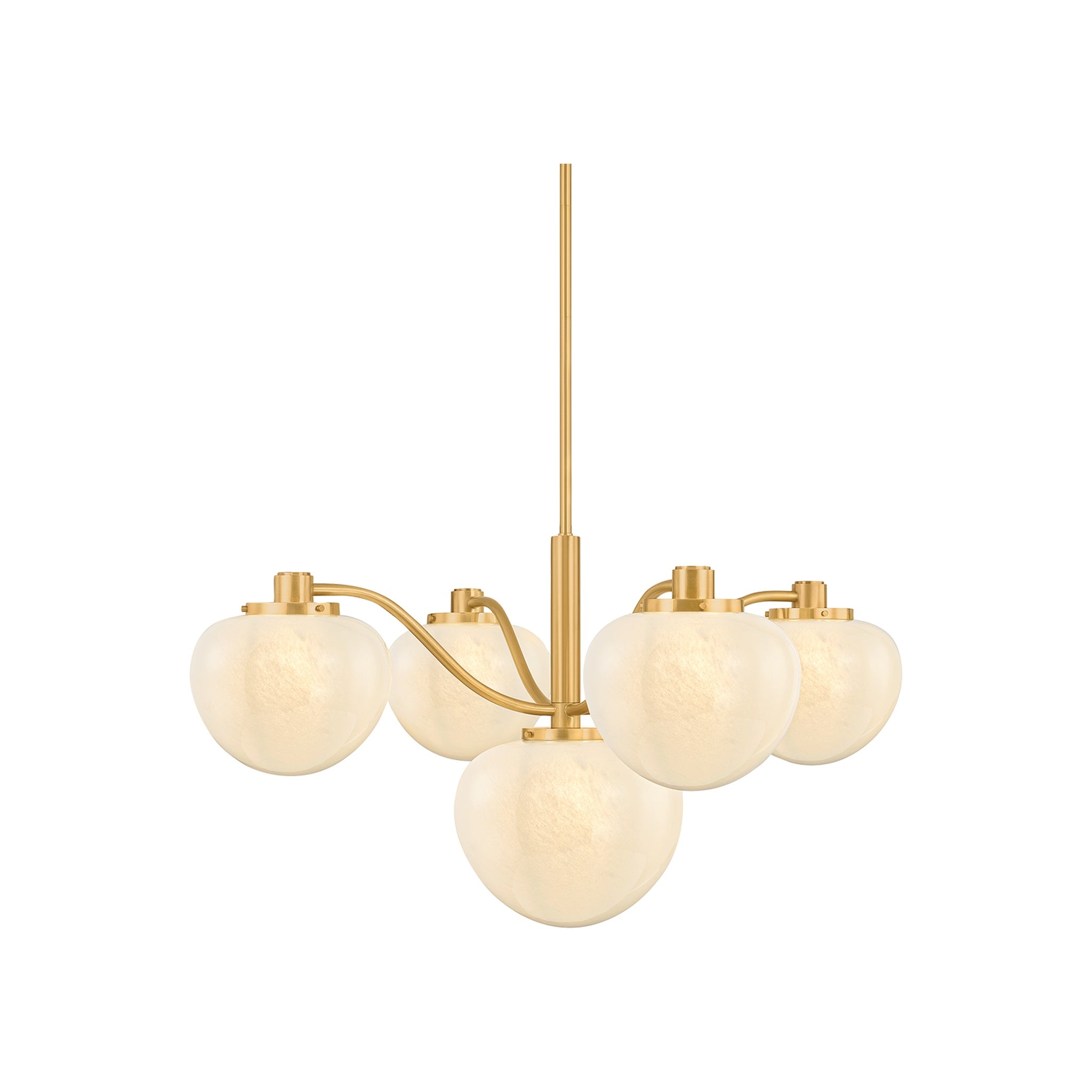 Kristen Chandelier LIGHTING - chandelier Hudson Valley Lighting Aged Brass Large