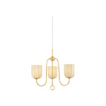 Samantha Chandelier LIGHTING - chandelier Hudson Valley Lighting Aged Brass