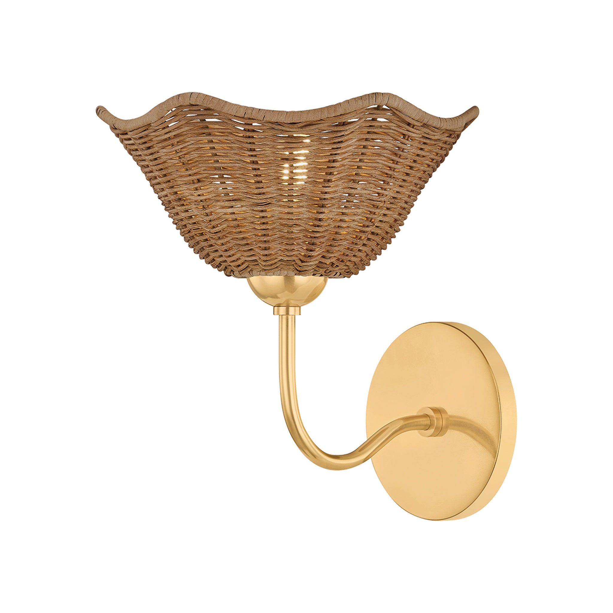 Kehlani Wall Sconce LIGHTING - wall sconce Hudson Valley Lighting Aged Brass