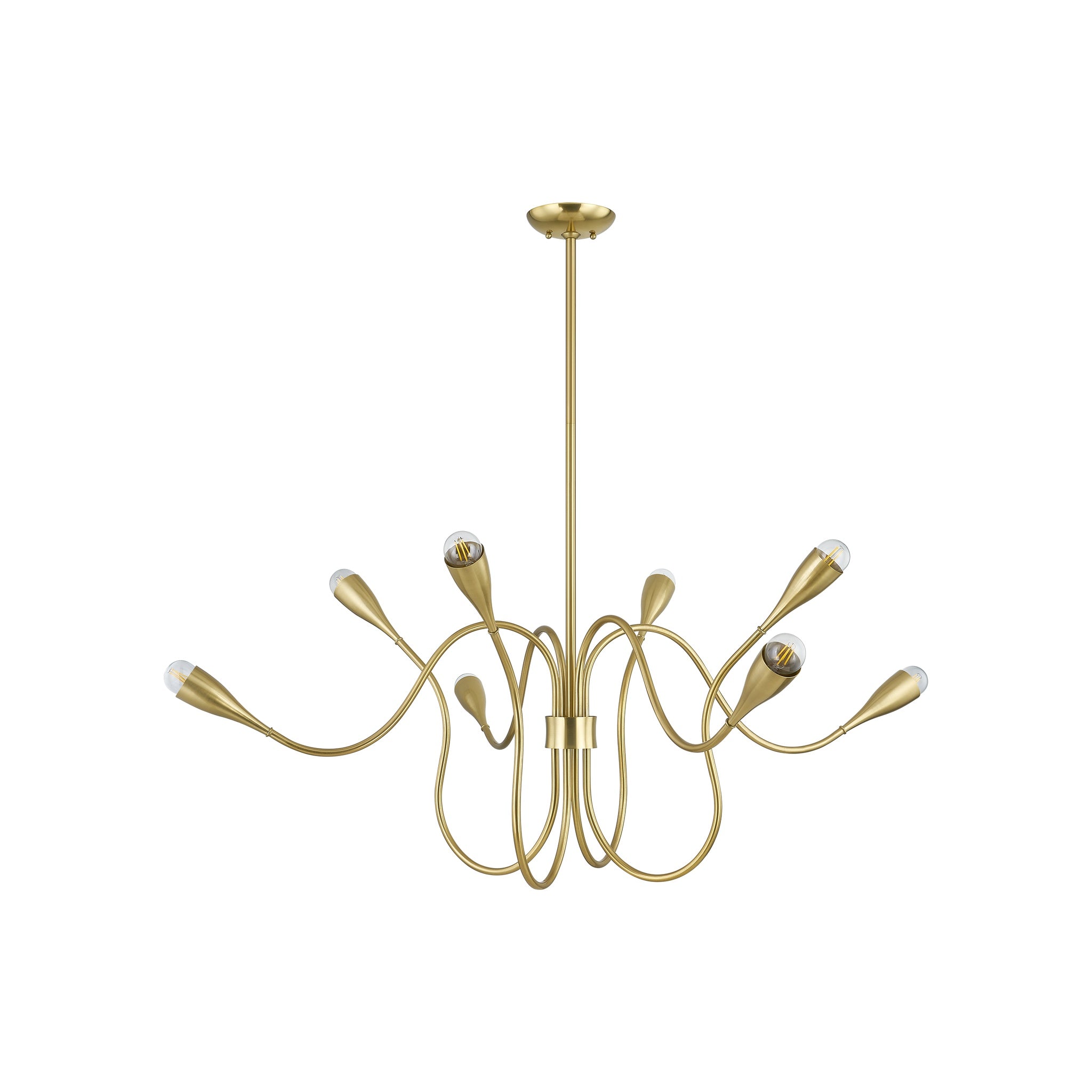 Anaise Chandelier LIGHTING - chandelier Hudson Valley Lighting Aged Brass Large
