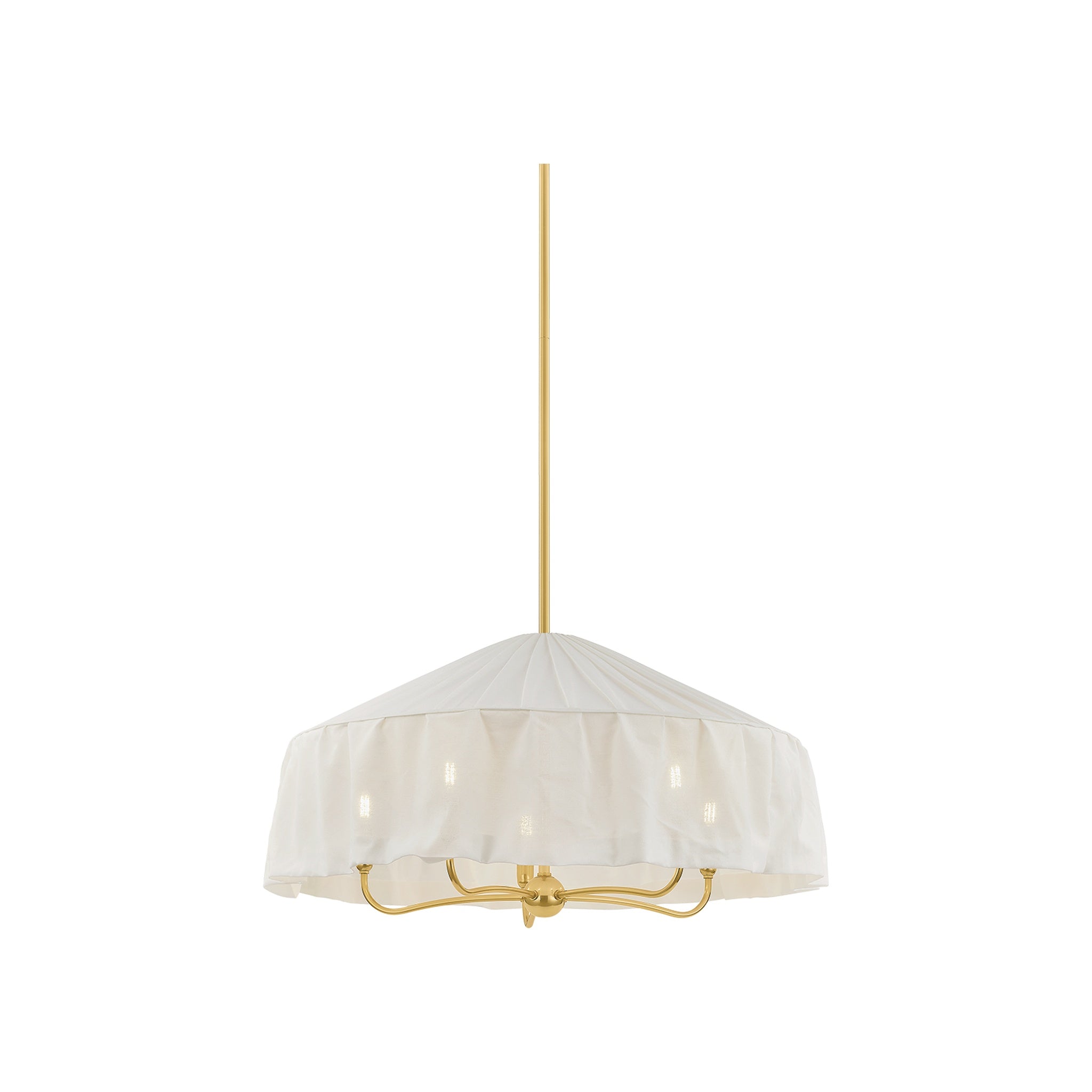Shivonne Chandelier LIGHTING - pendant Hudson Valley Lighting Aged Brass Large