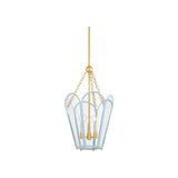 Clarisse Lantern LIGHTING - lantern Hudson Valley Lighting Aged Brass Small