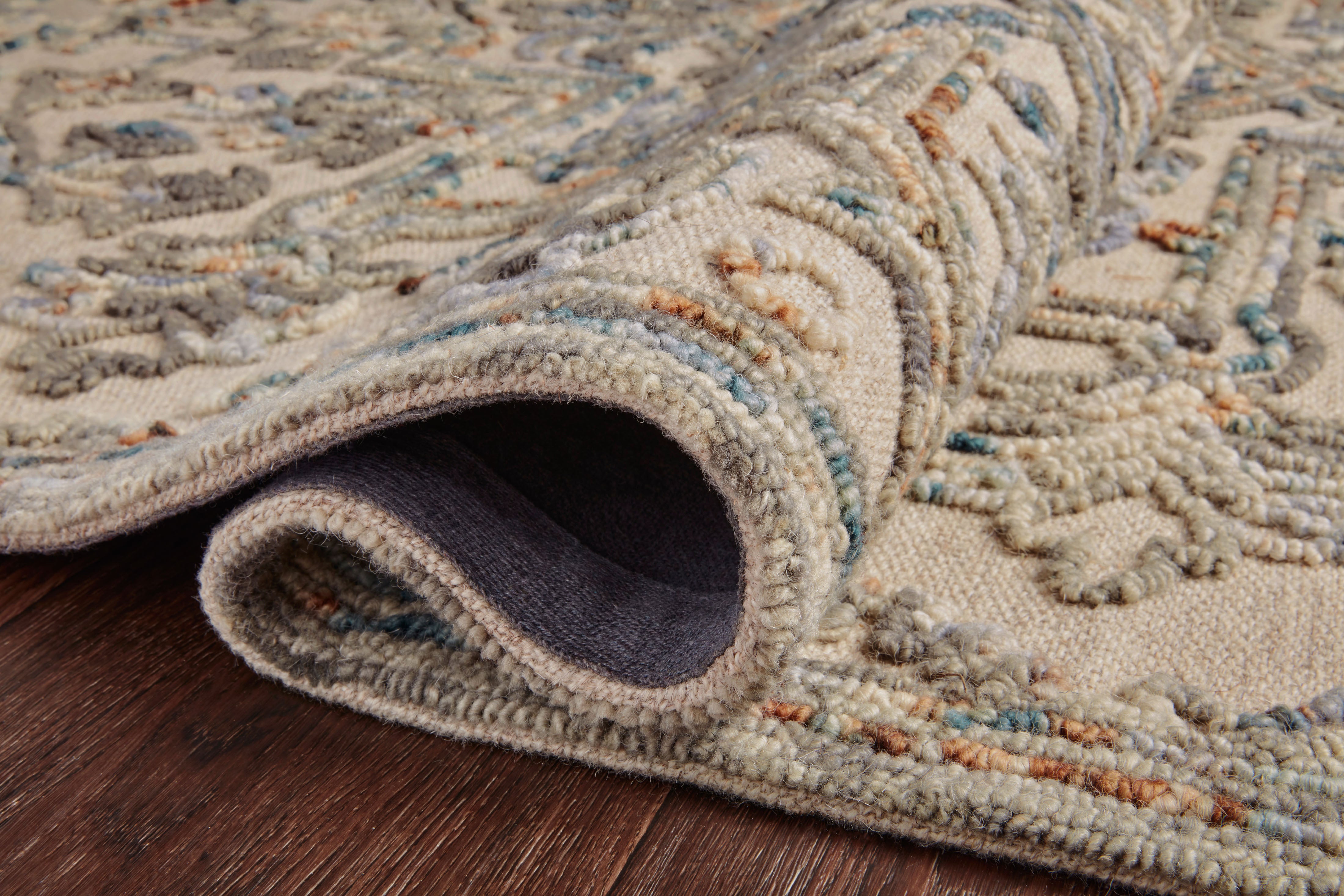 Loloi Halle Grey / Ocean Rug RUGS - wool Loloi