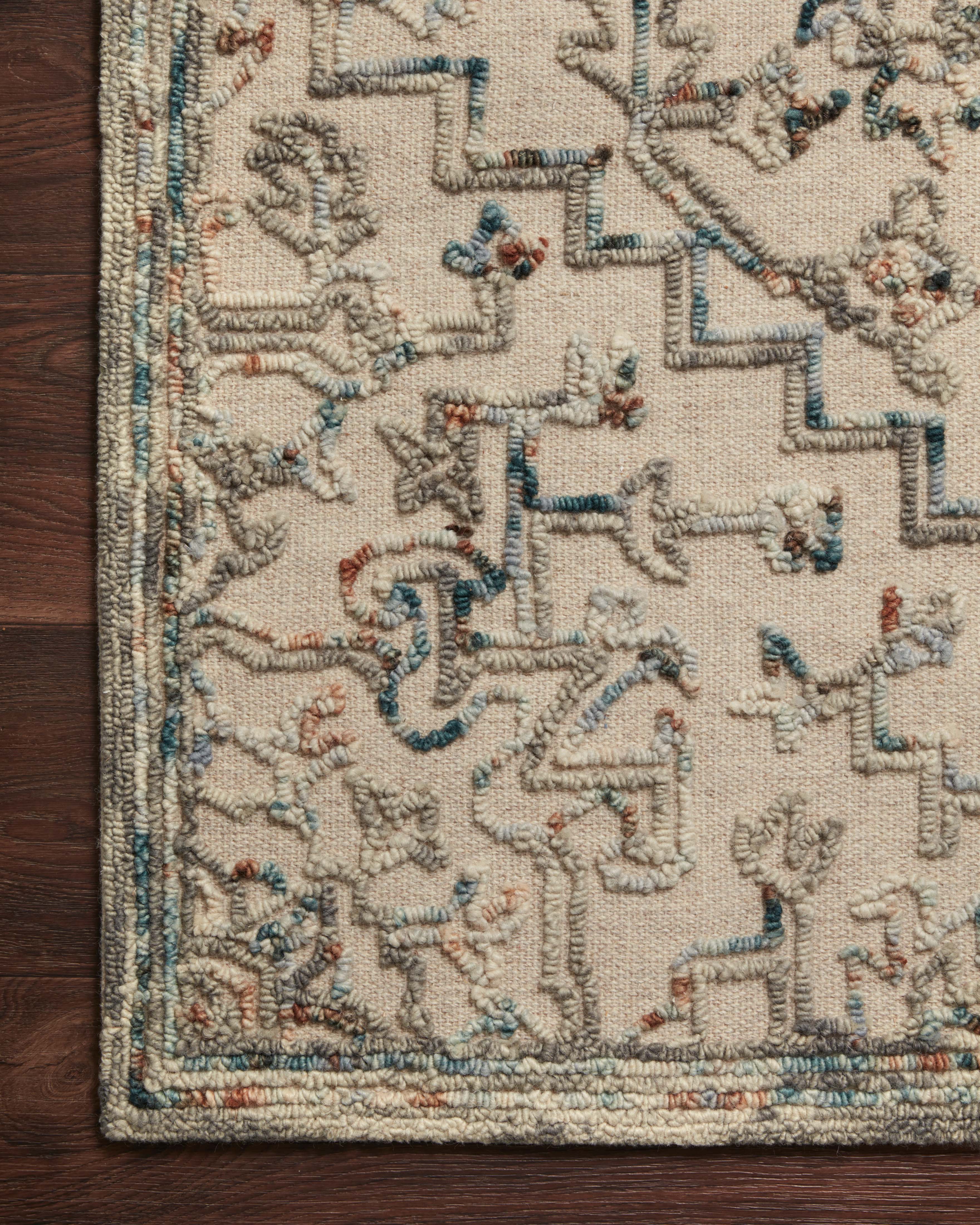 Loloi Halle Grey / Ocean Rug RUGS - wool Loloi