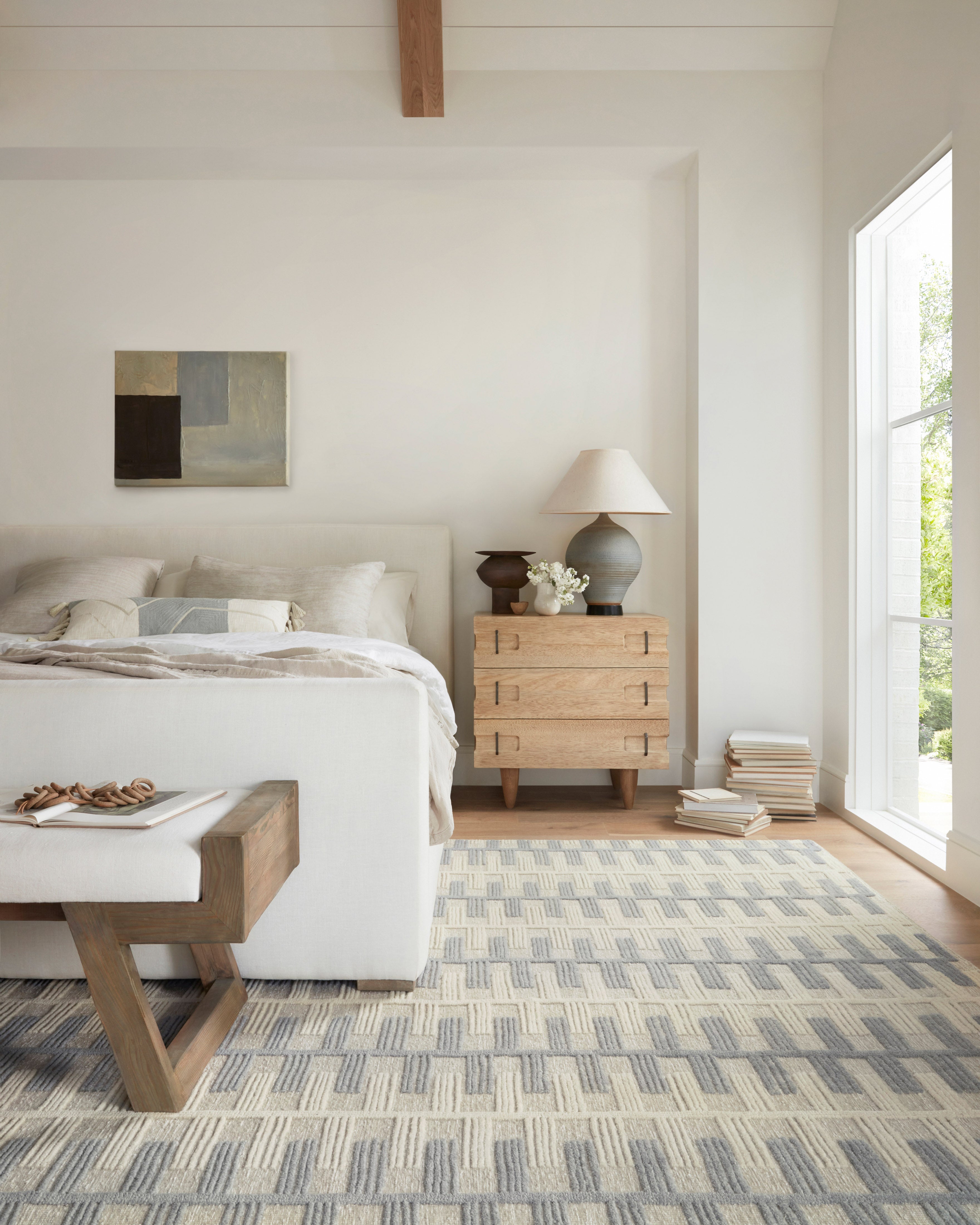 Carrier & Company x Loloi Harrison Taupe / Ivory Rug RUGS - wool Loloi