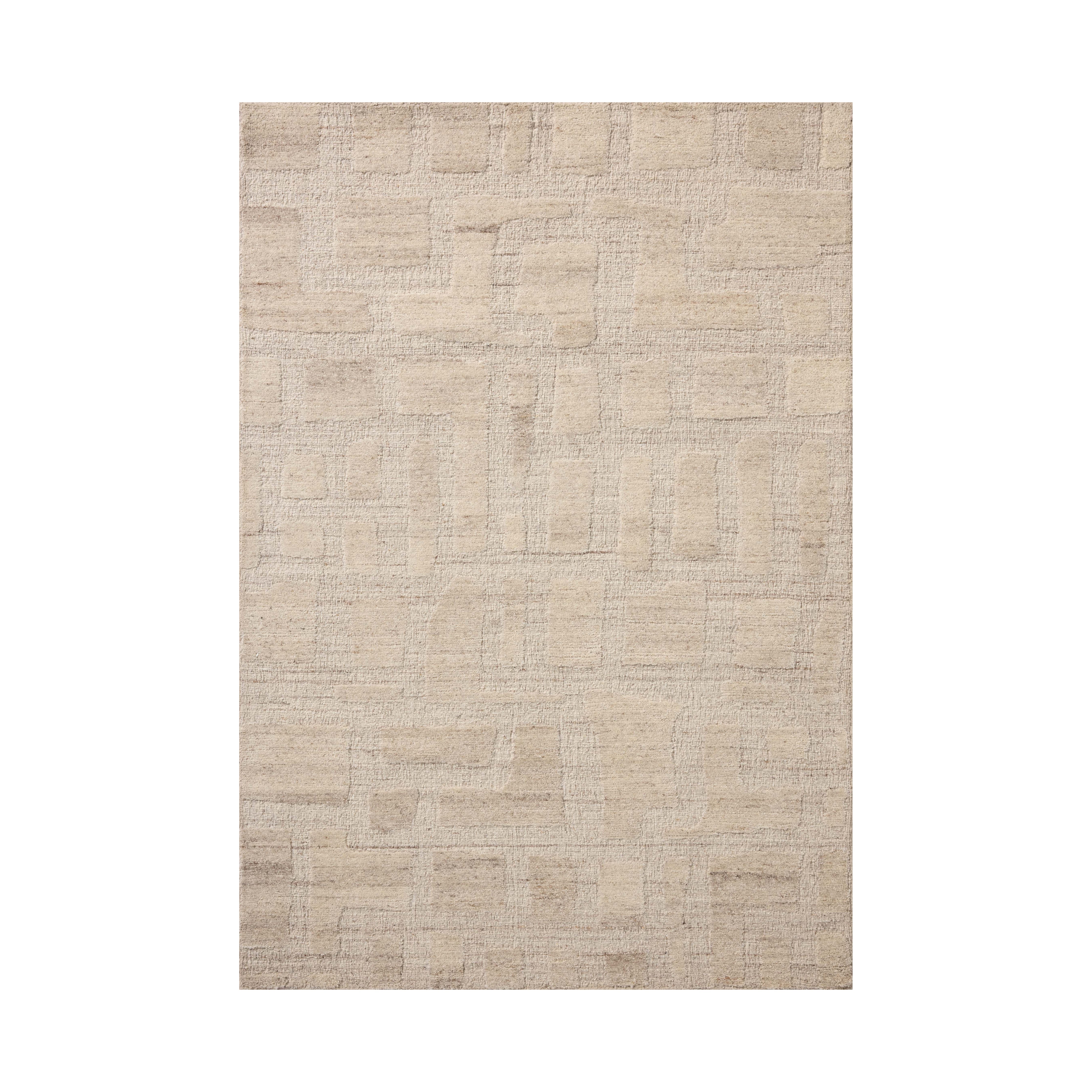 Loloi Hartley Ivory / Natural Rug RUGS - wool Loloi 18" x 18"