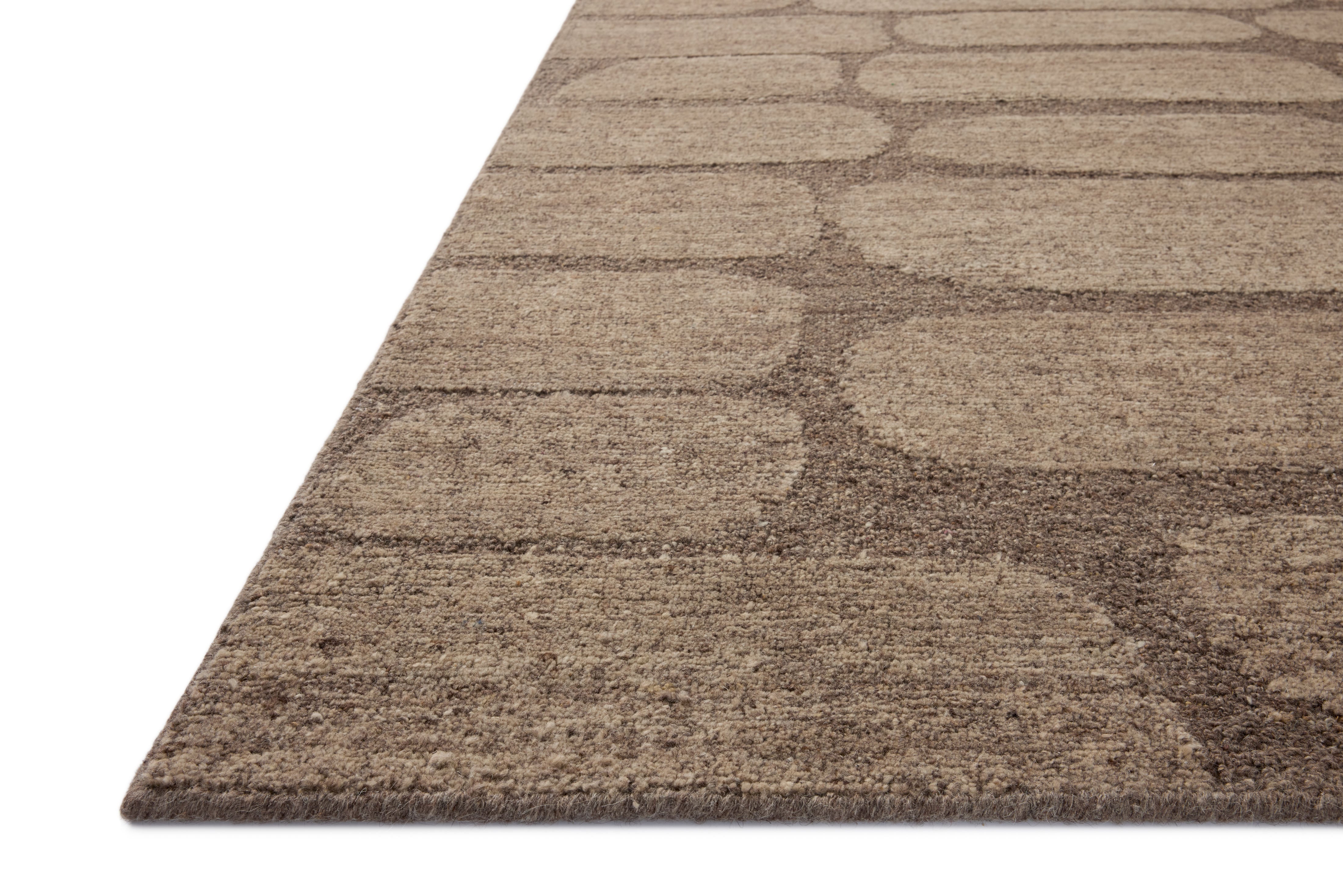 Loloi Hartley Brown / Taupe Rug RUGS - wool Loloi