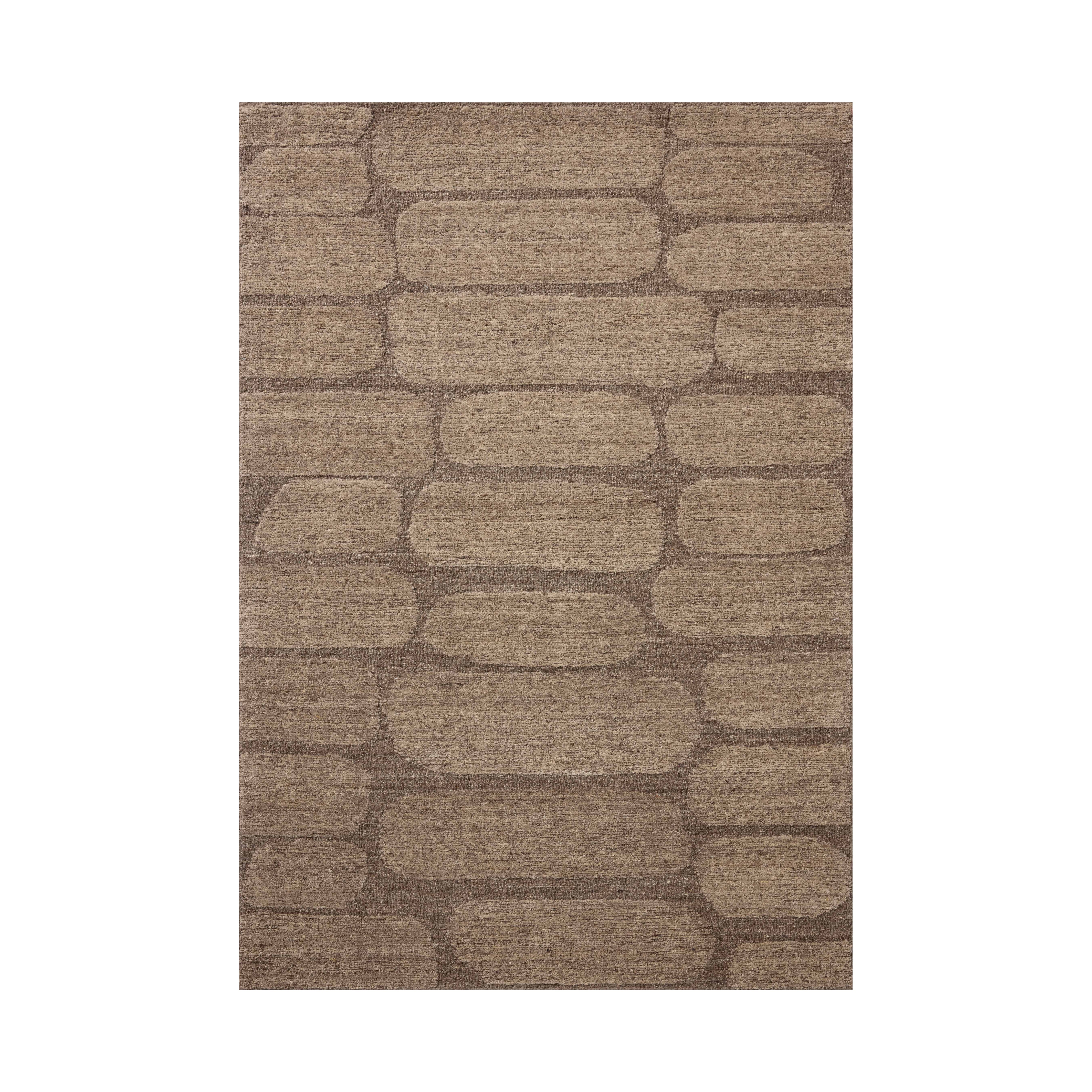 Loloi Hartley Brown / Taupe Rug RUGS - wool Loloi 18" x 18"