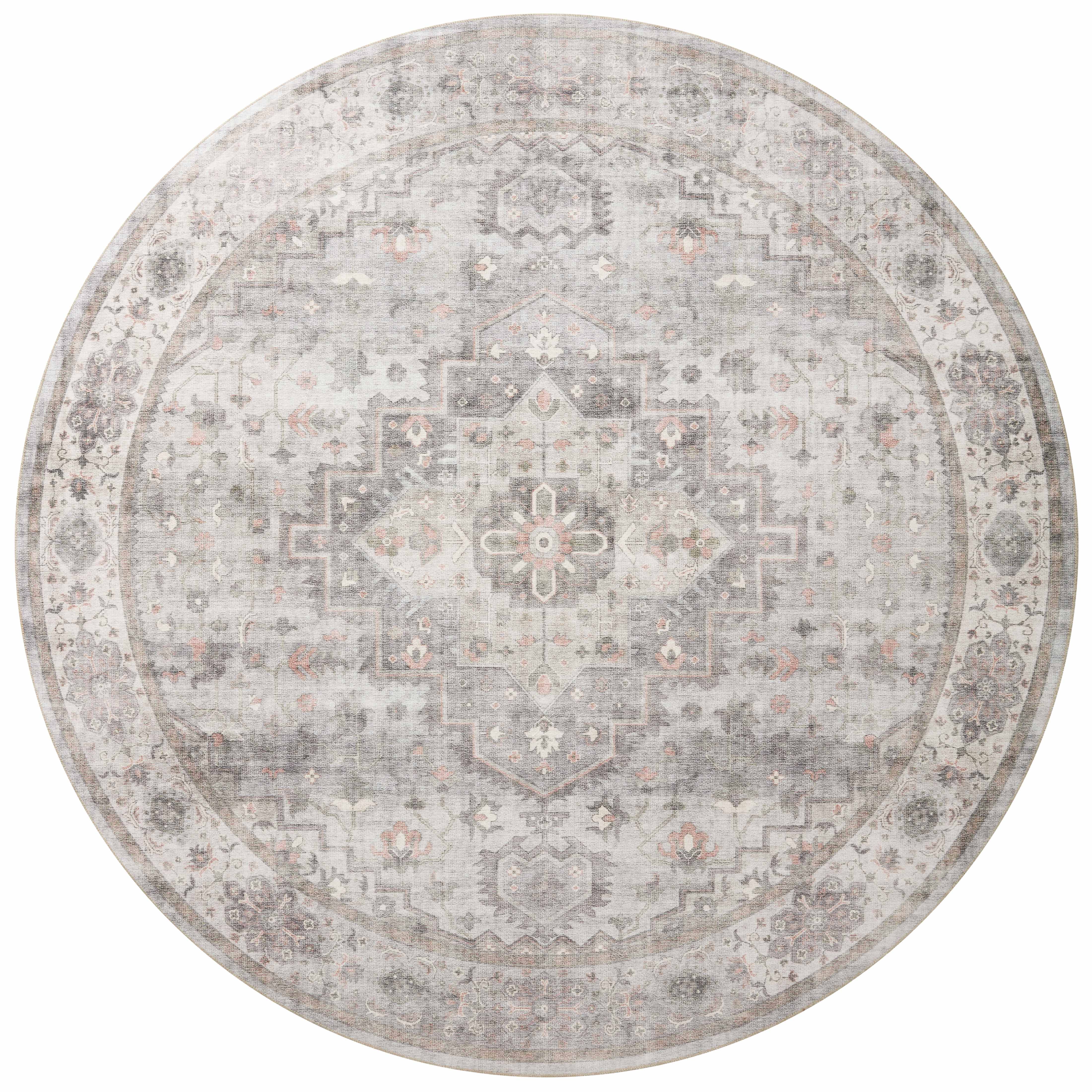 Loloi Heidi Dove / Blush Rug 1-RUGS-patterned Loloi