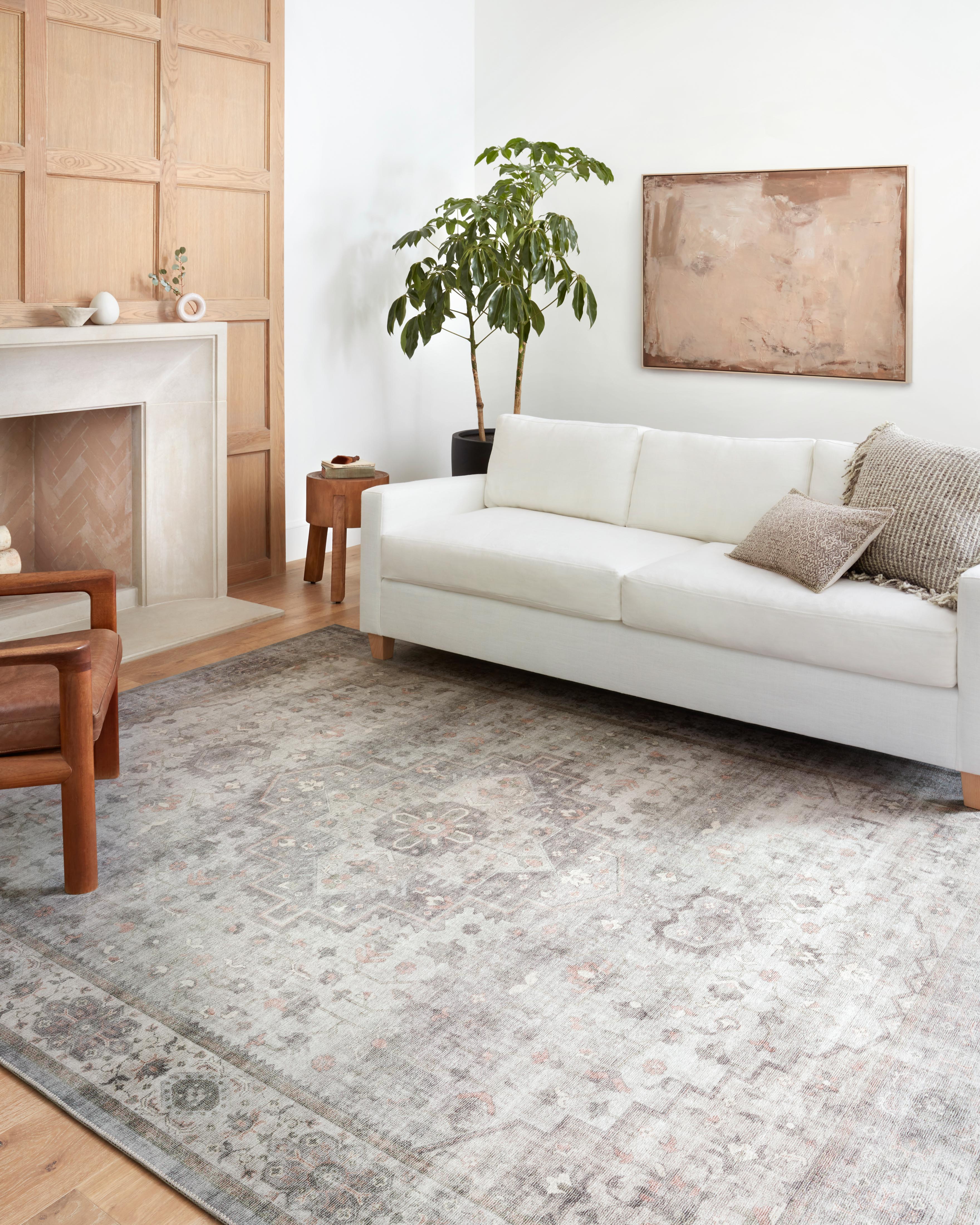 Loloi Heidi Dove / Blush Rug 1-RUGS-patterned Loloi