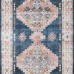 Loloi Heidi Denim / Blush Rug 1-RUGS-patterned Loloi