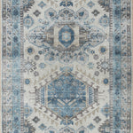 Loloi Heidi Ivory / Ocean Rug 1-RUGS-patterned Loloi