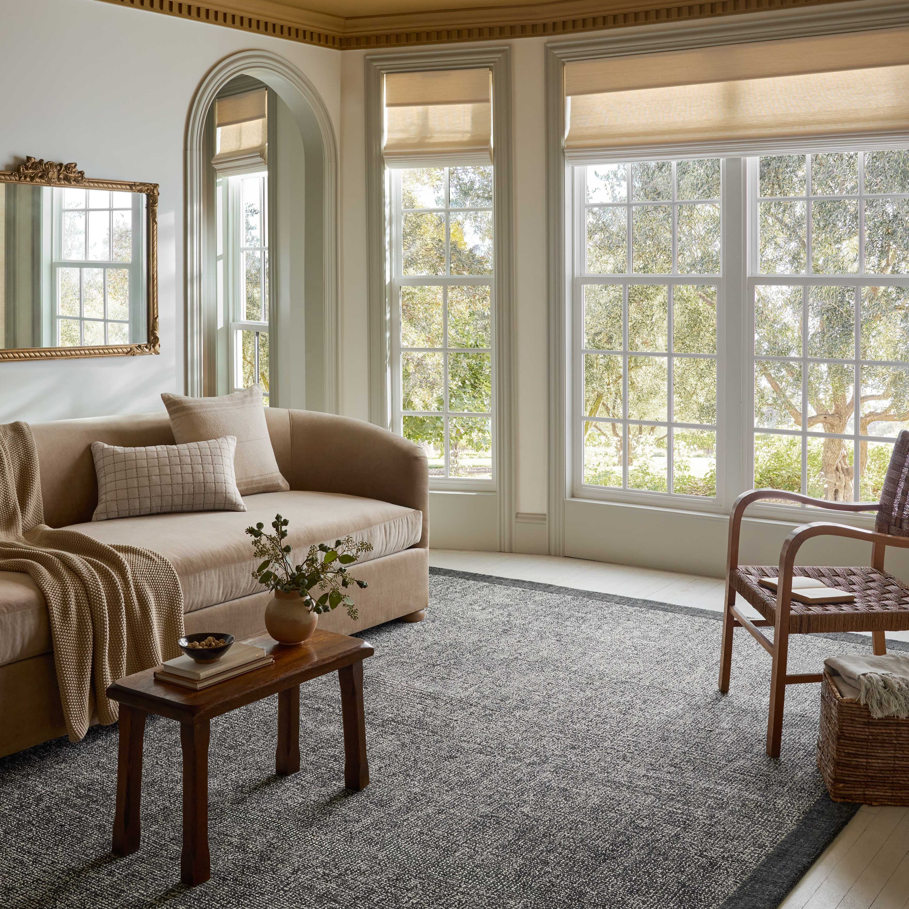 IN STORE - Loloi Henley Ivory / Charcoal Rug IN STORE - rugs Loloi 18" x 18" sample
