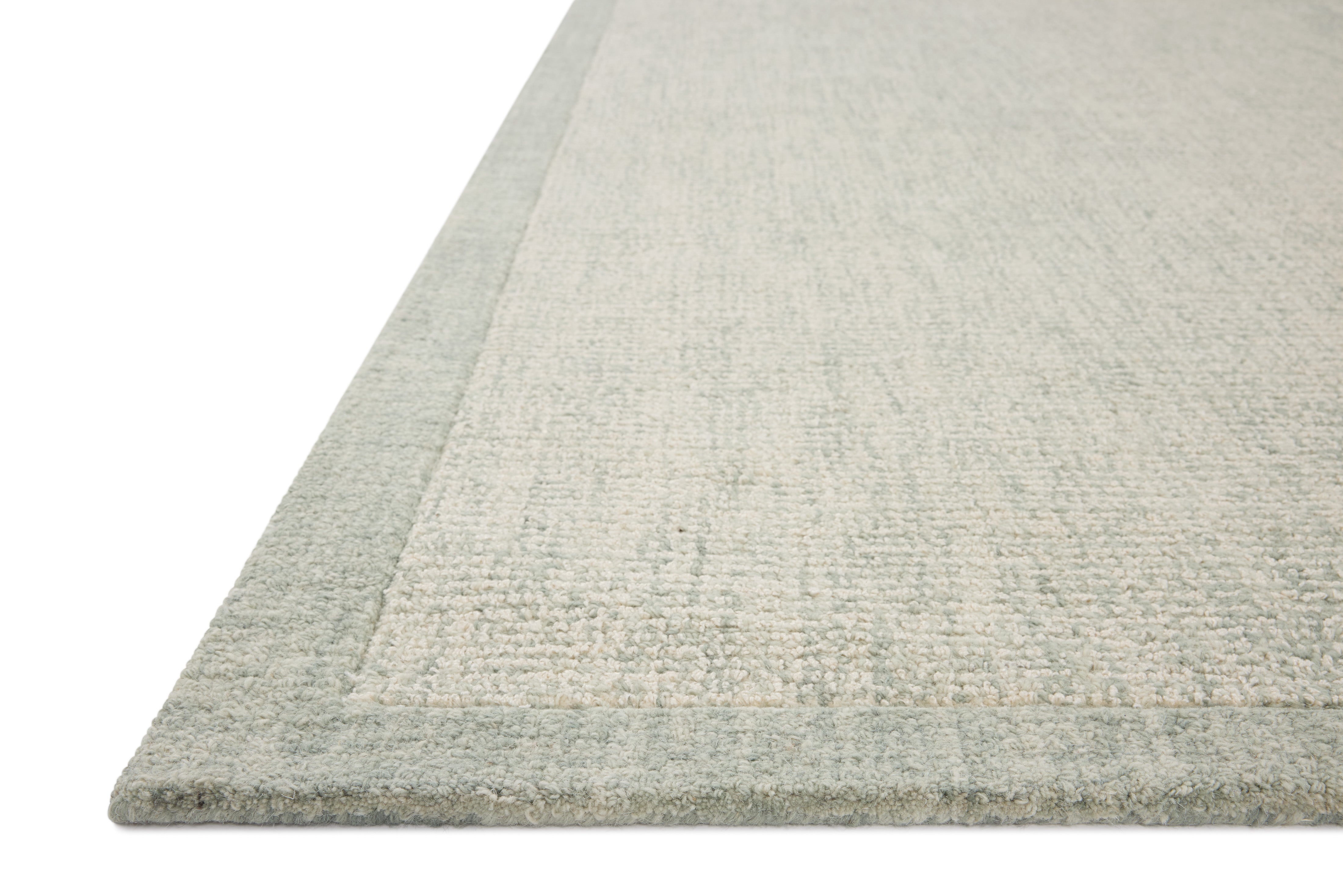 Magnolia Home by Joanna Gaines x Loloi Henley Ivory / Spa Rug RUGS - wool Loloi 18" x 18" sample