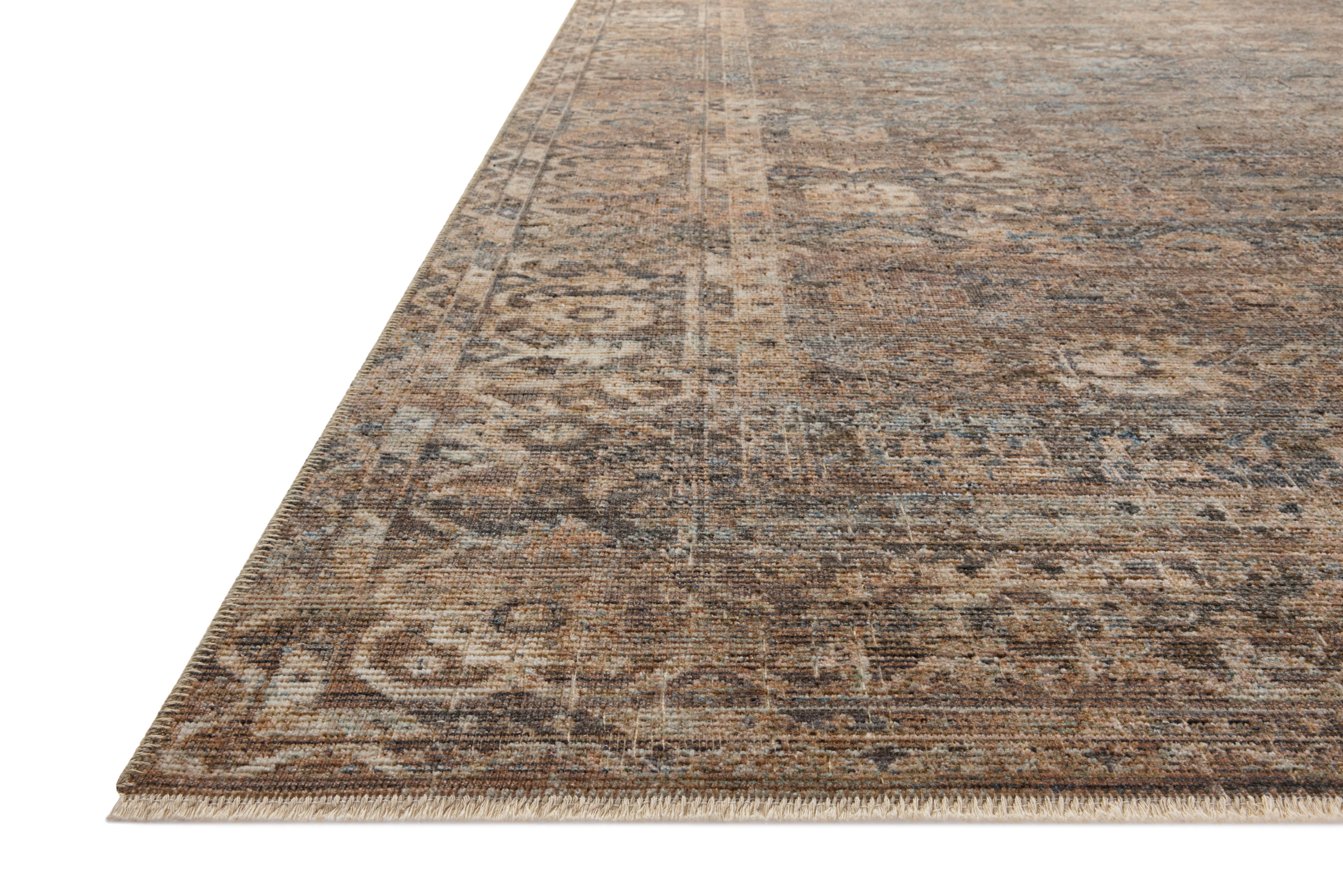 Loloi Heritage Mocha / Denim Runner Rug RUGS - wool Loloi