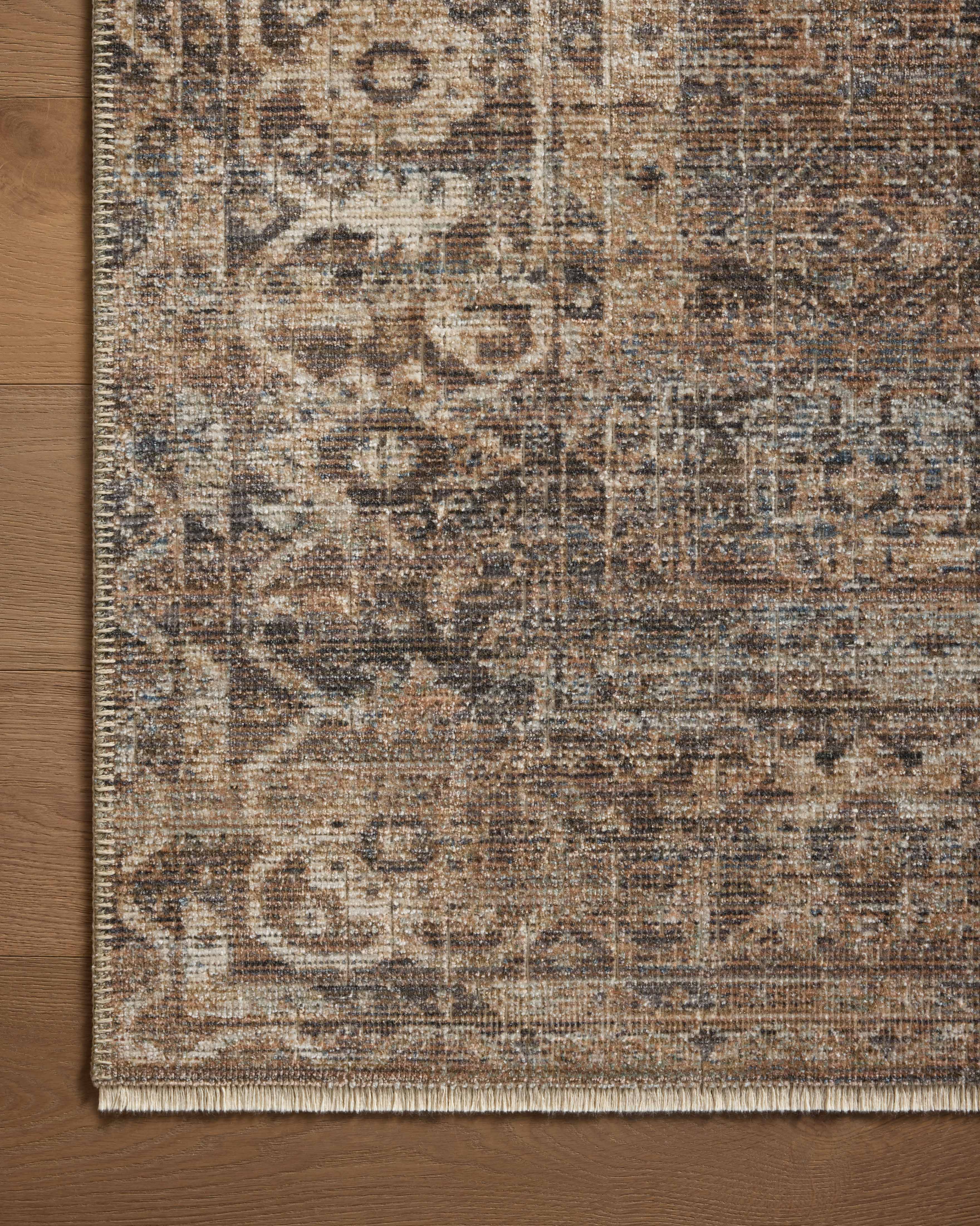 Loloi Heritage Mocha / Denim Square Rug RUGS - wool Loloi