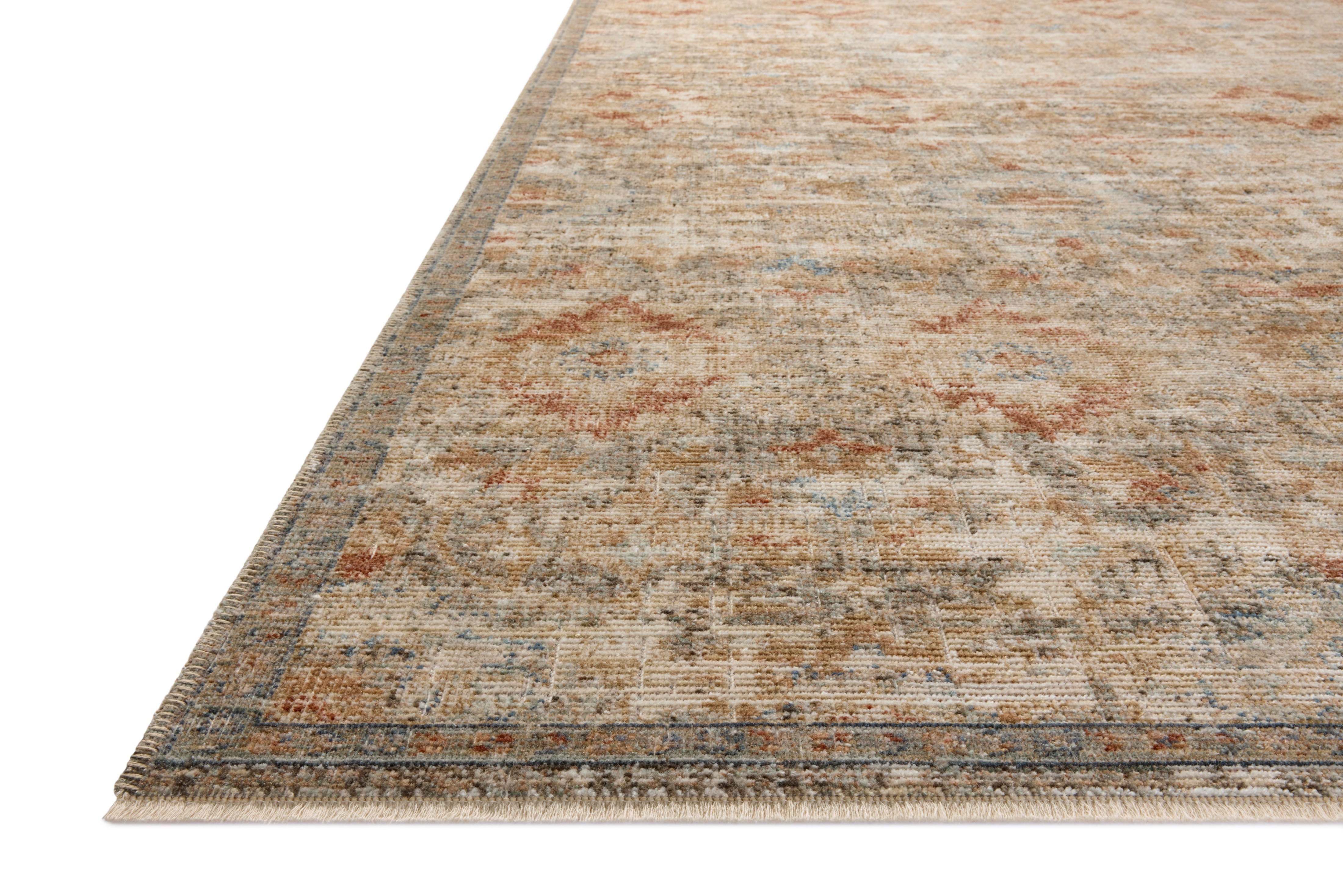 Loloi Heritage Grey / Sunset Square Rug RUGS - wool Loloi