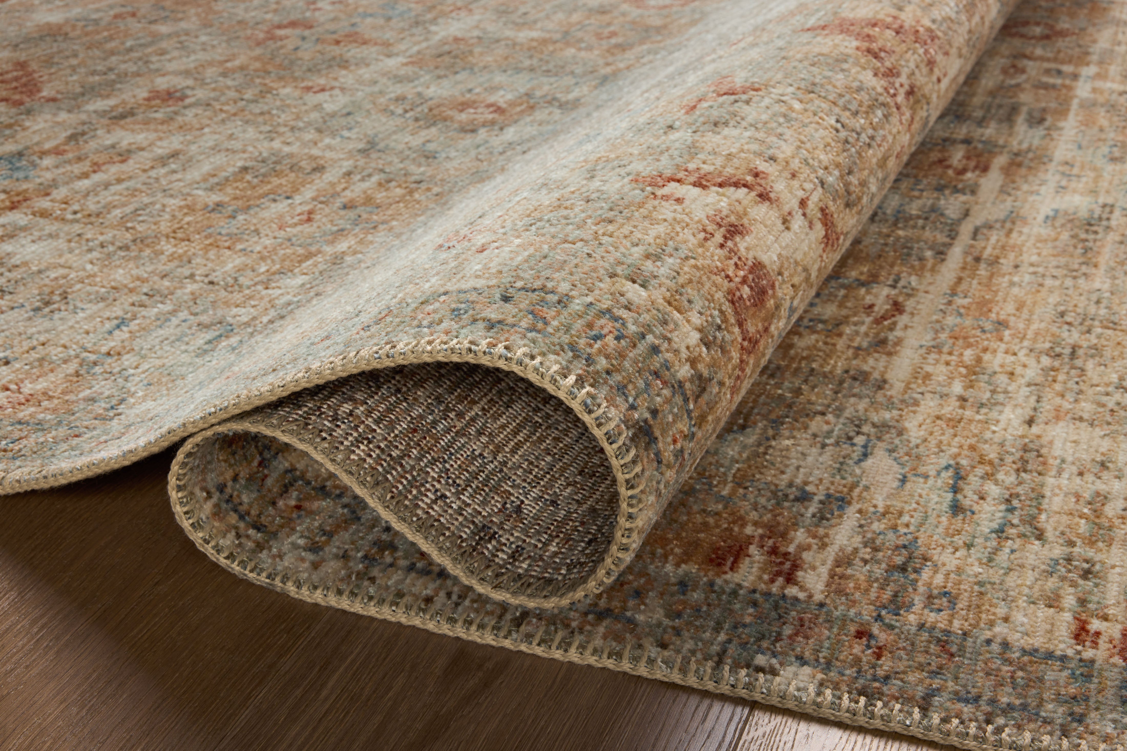 Loloi Heritage Grey / Sunset Square Rug RUGS - wool Loloi