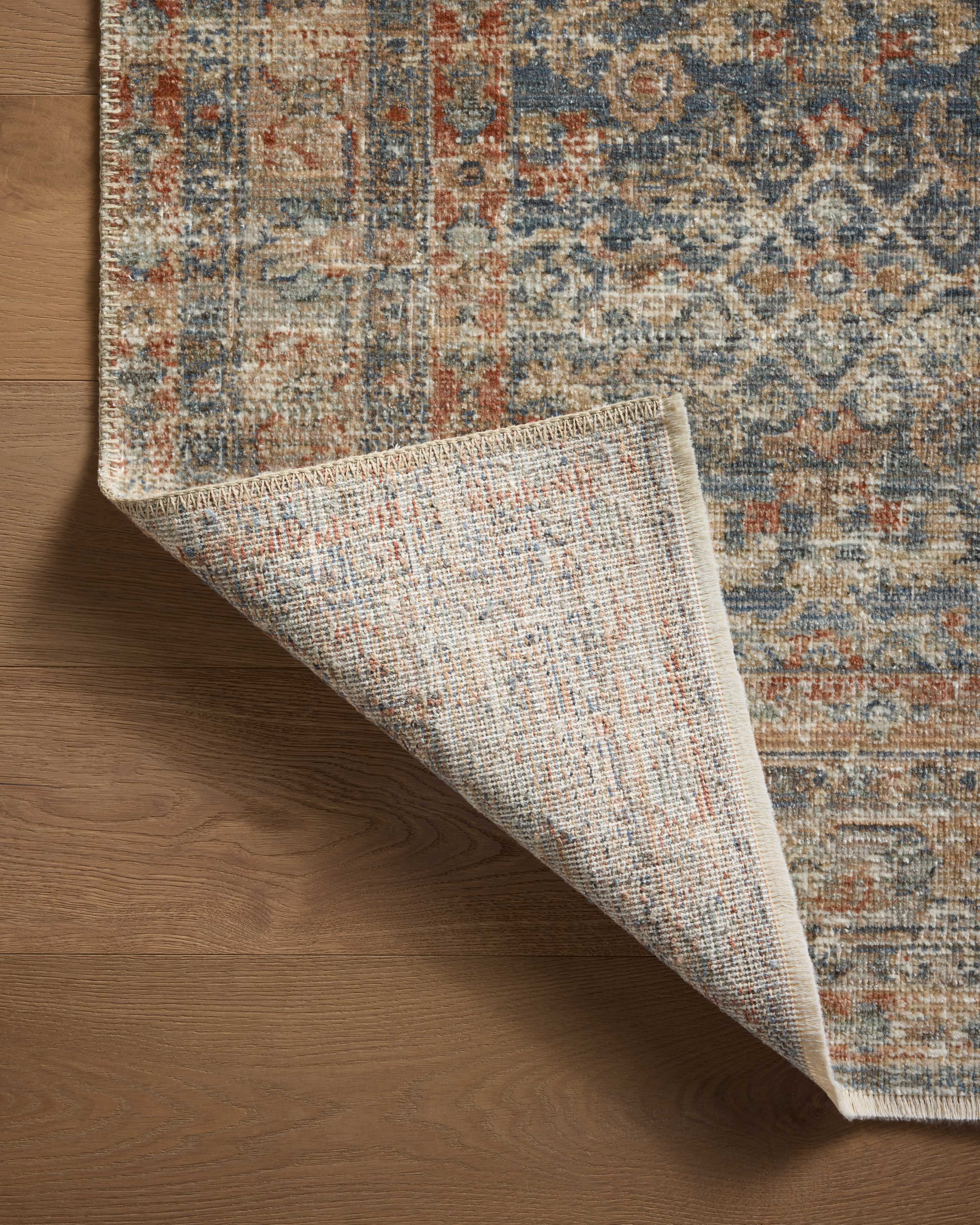 Loloi Heritage Blue / Rust Runner Rug RUGS - wool Loloi