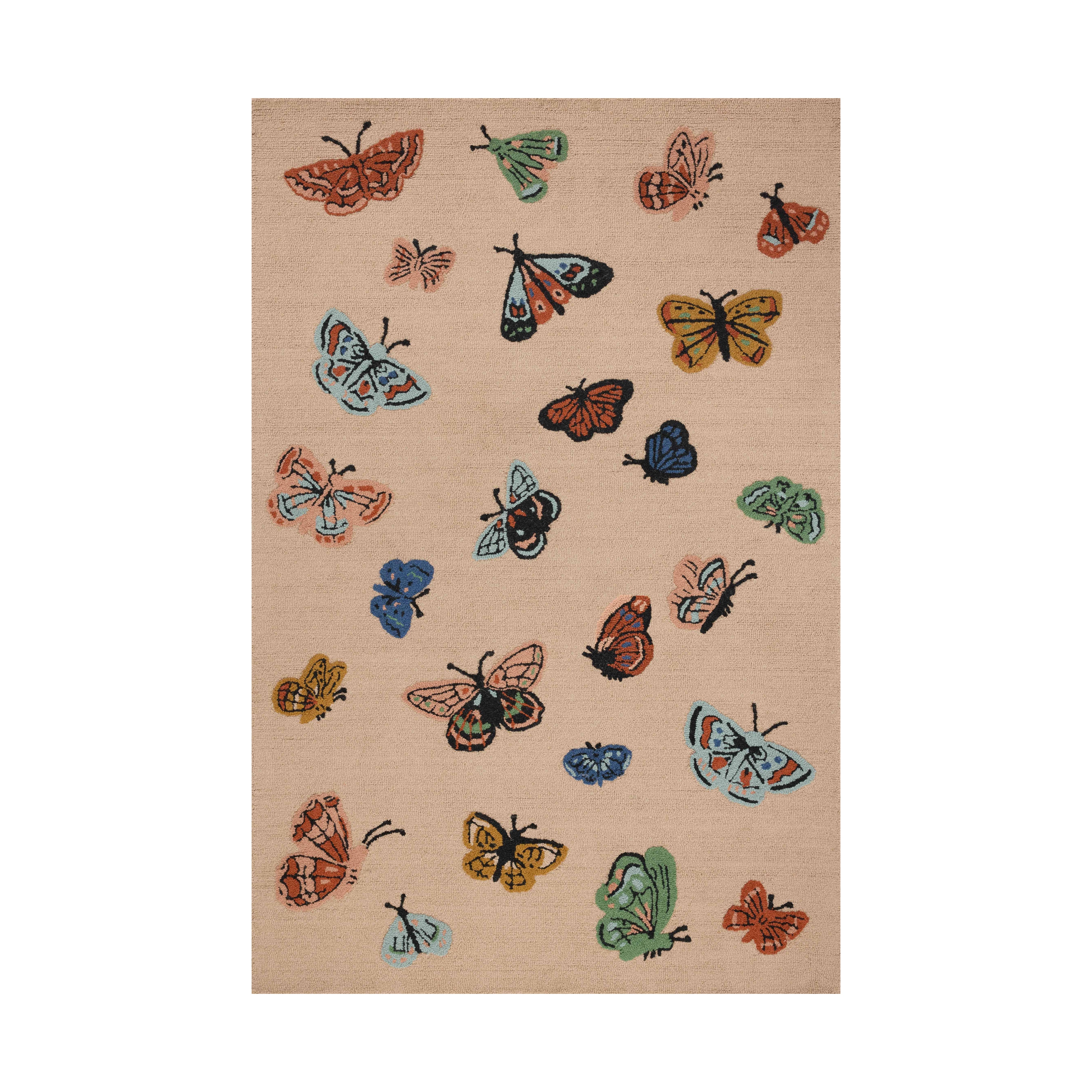 Rifle Paper Co. x Loloi Highgrove Blush Rug RUGS - wool Loloi 18" x 18" sample