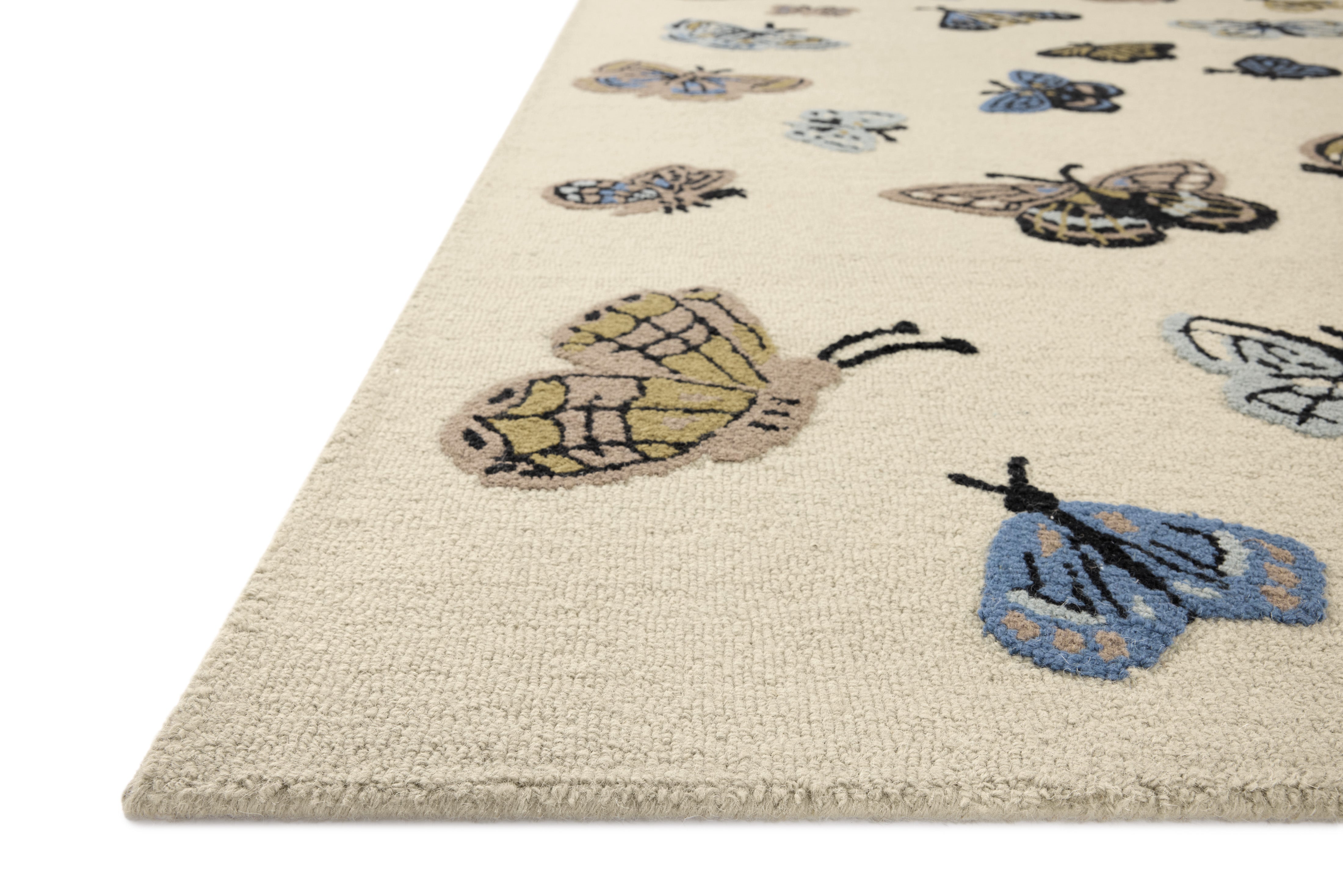 Rifle Paper Co. x Loloi Highgrove Cream Rug No.1 RUGS - wool Loloi 18" x 18" sample