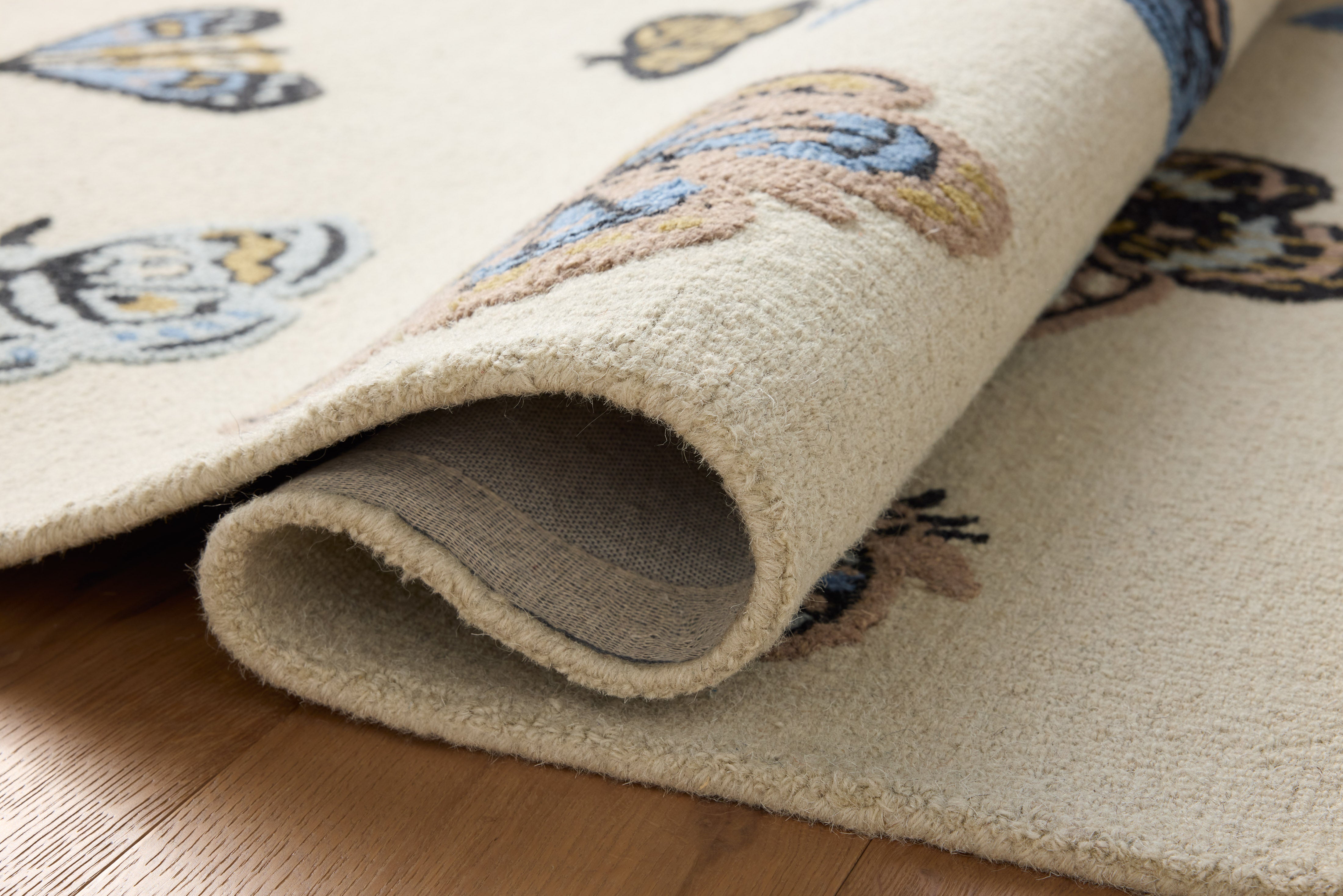 Rifle Paper Co. x Loloi Highgrove Cream Rug No.2 RUGS - wool Loloi 18" x 18" sample