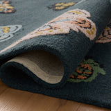 Rifle Paper Co. x Loloi Highgrove Teal Rug RUGS - wool Loloi
