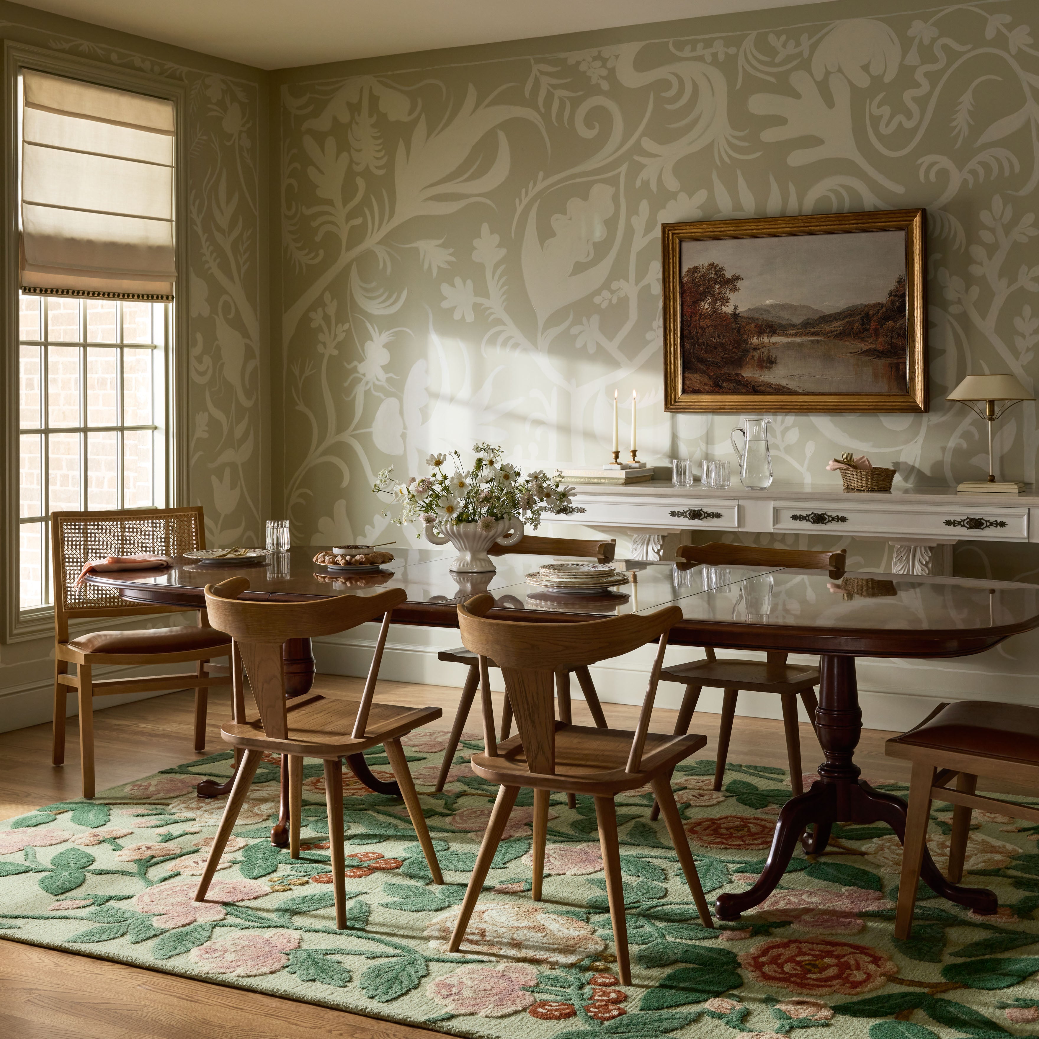 Rifle Paper Co. x Loloi Highgrove Mint Rug RUGS - wool Loloi