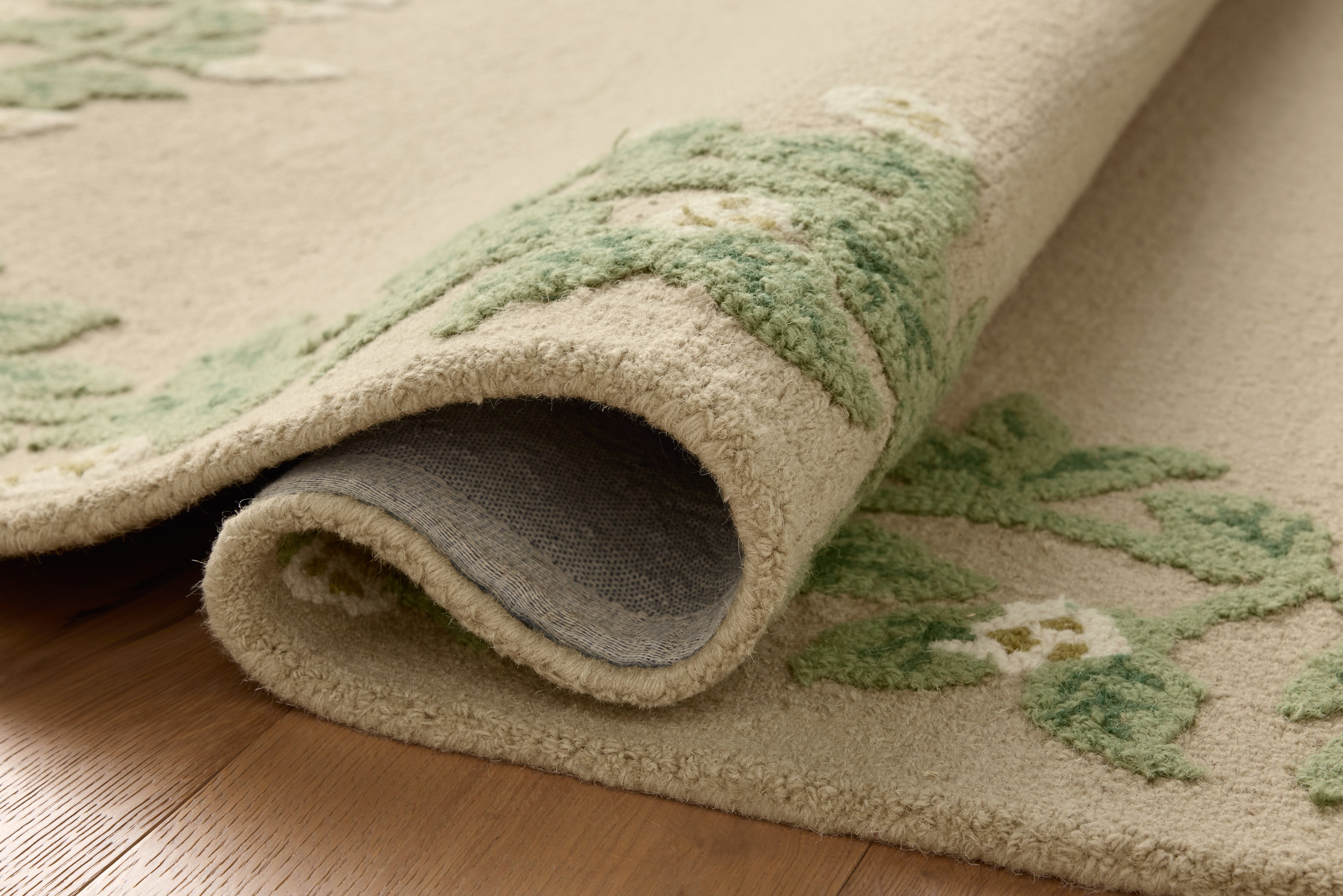 Rifle Paper Co. x Loloi Highgrove Cream Rug No.2 RUGS - wool Loloi 18" x 18" sample