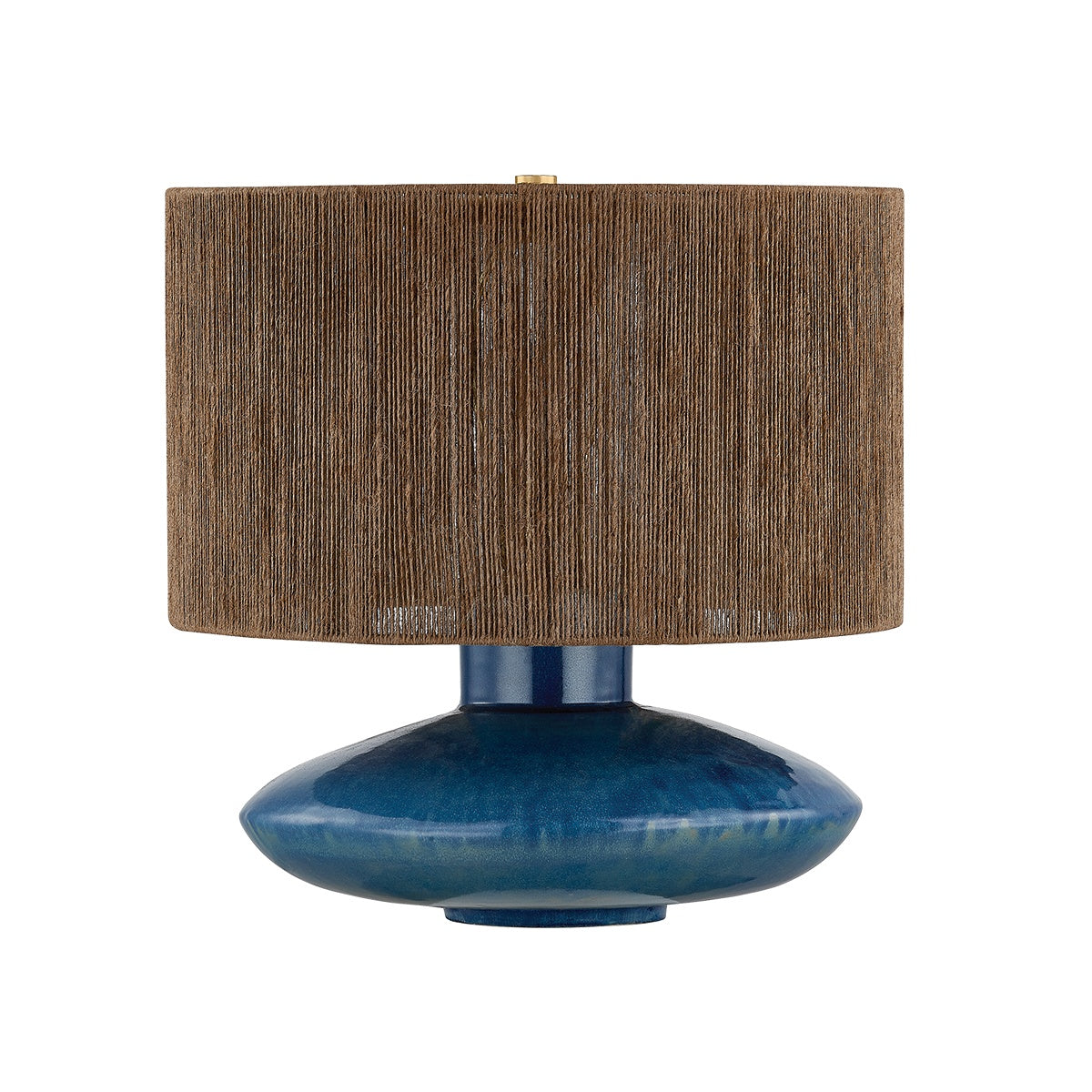 Enya Table Lamp LIGHTING - Table Lamp Hudson Valley Lighting Aged Brass/Ceramic Shadow Amphora