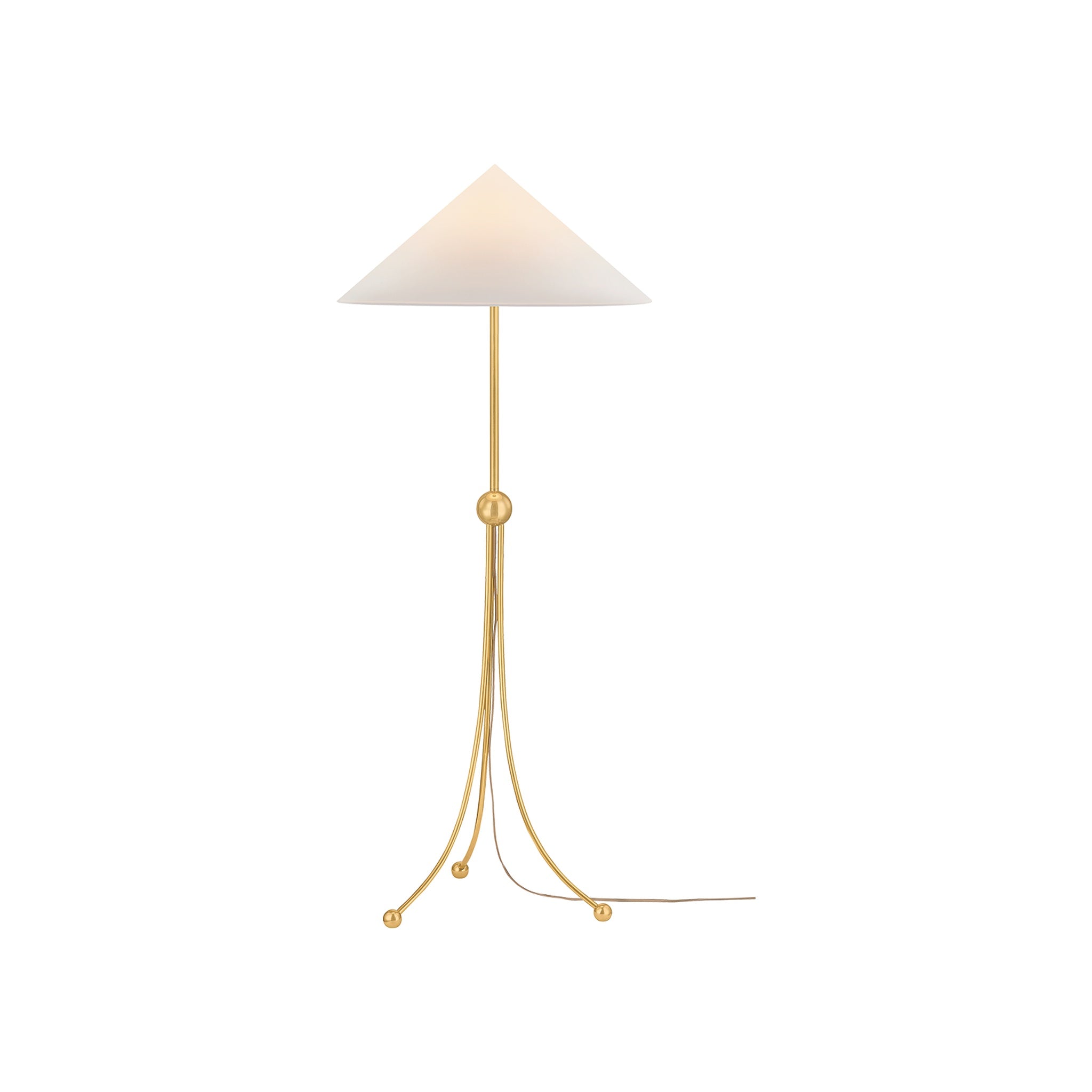Katya Floor Lamp LIGHTING - floor lamp Hudson Valley Lighting Aged Brass
