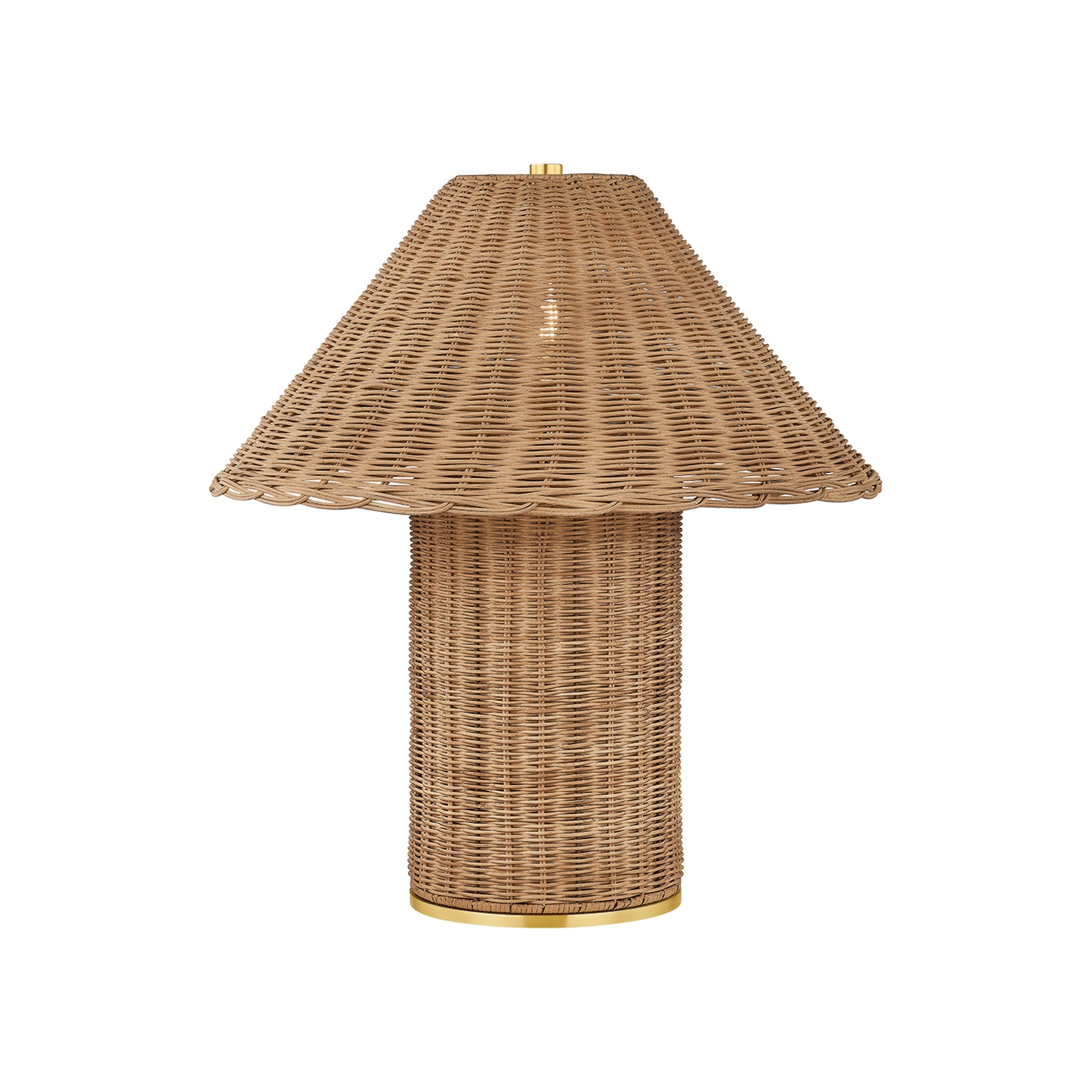 Jeanette Table Lamp, Aged Brass