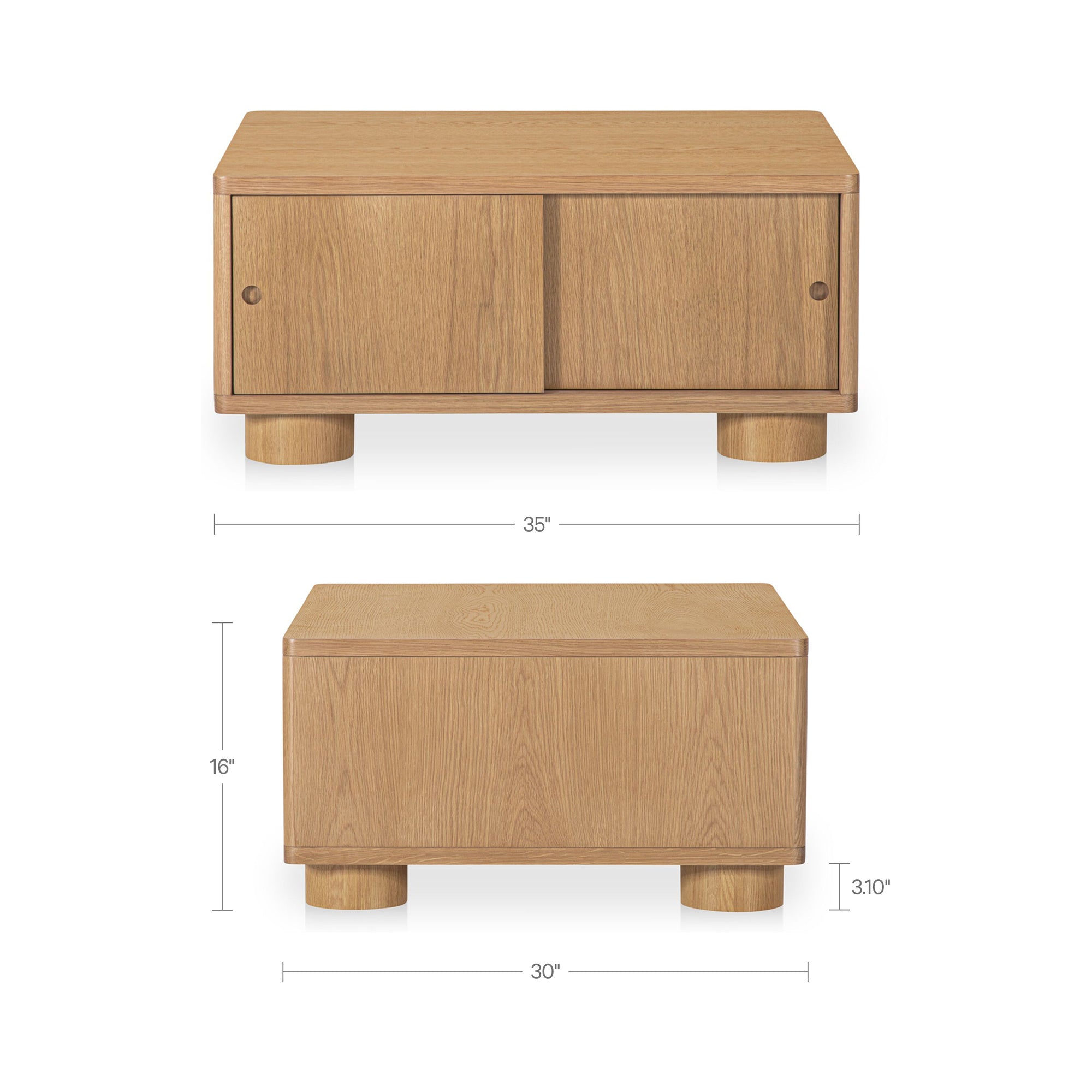 Hobbs Storage Coffee Table FURNITURE - coffee table Moe's Furniture
