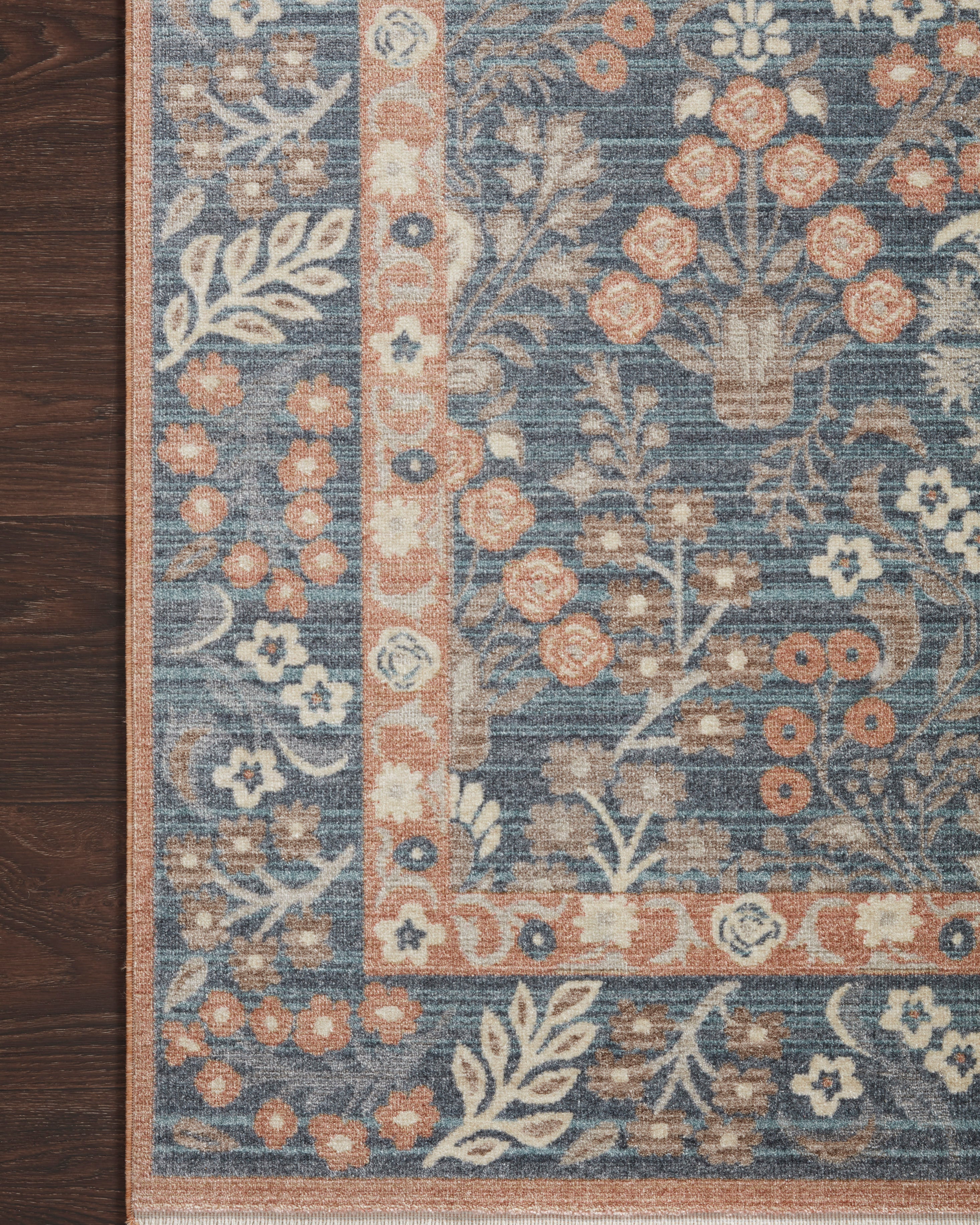 Rifle Paper Co. X Loloi/ Holland Lotte Navy Rug 1-RUGS-patterned Loloi