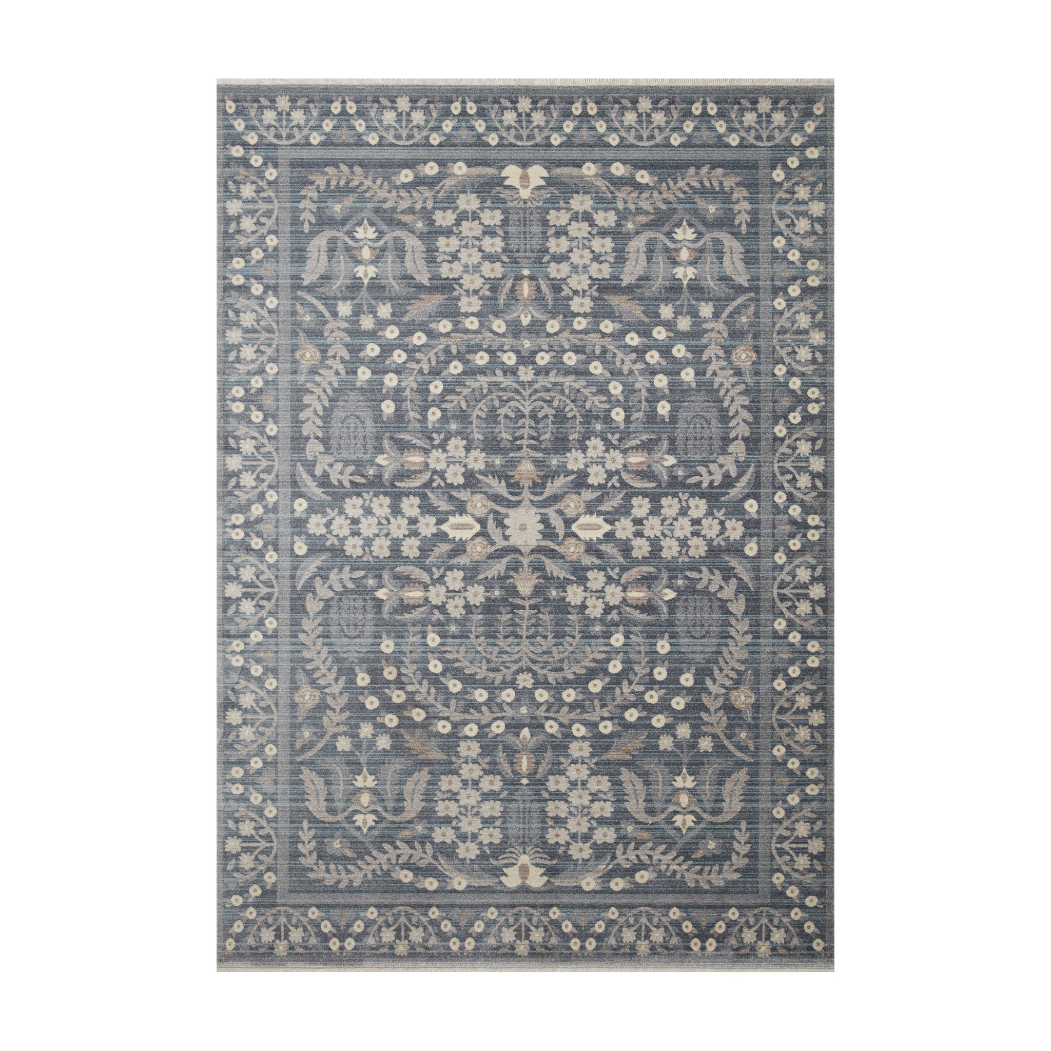 Rifle Paper Co. x Loloi Holland Blue Rug RUGS - synthetic Loloi 18" x 18"