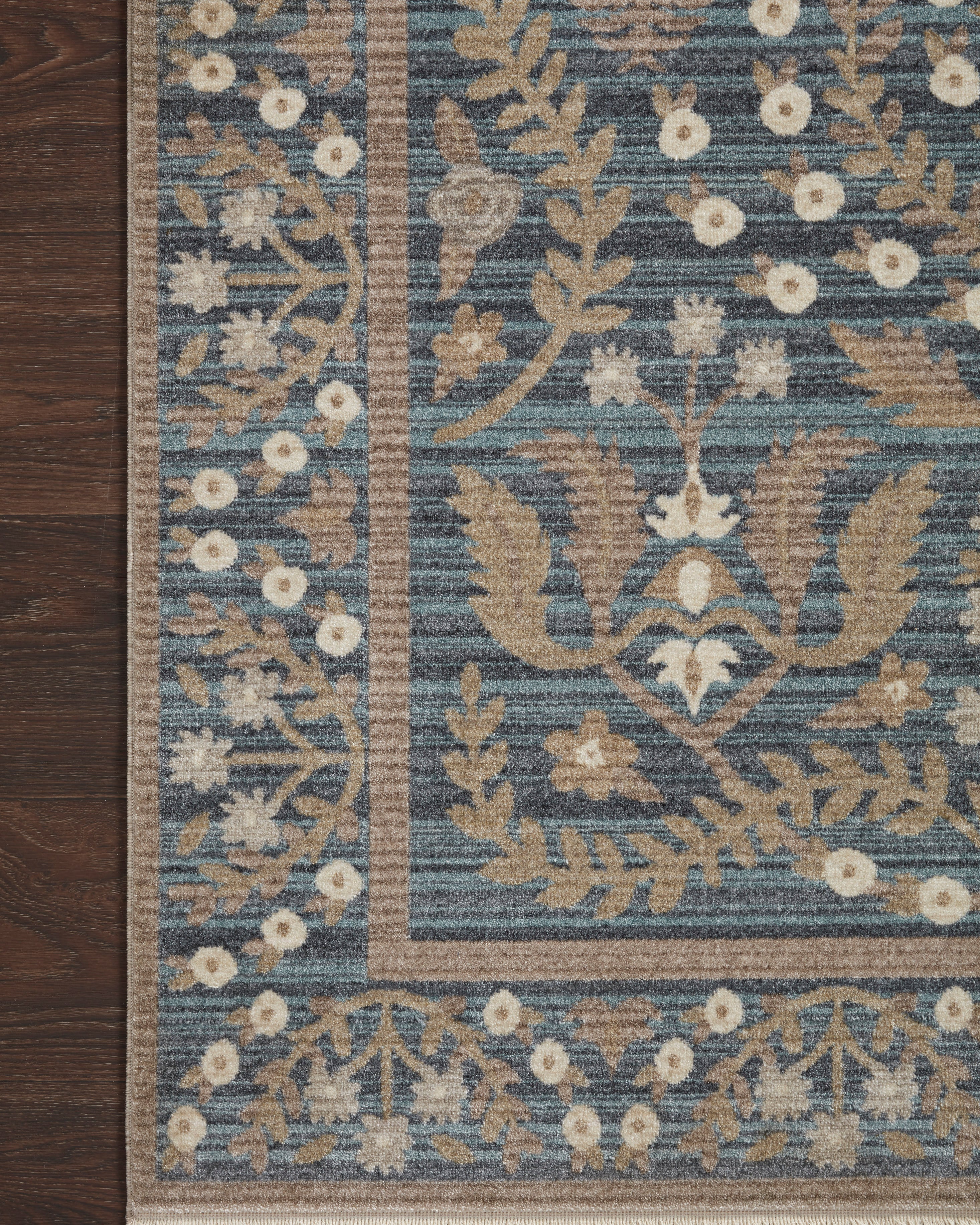 Rifle Paper Co. X Loloi/ Holland Anika Navy Rug 1-RUGS-patterned Loloi