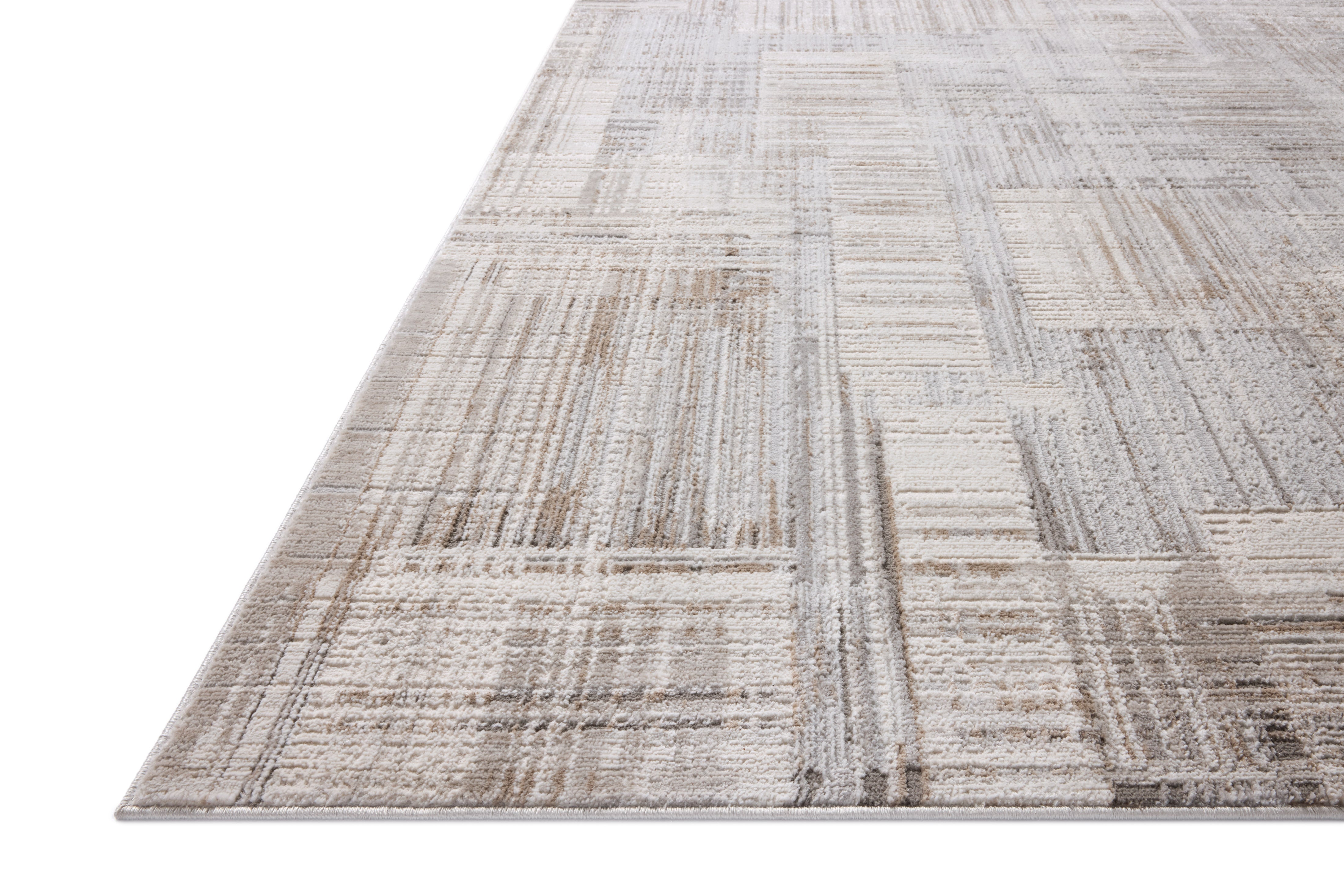 Loloi Hollis Pebble / Ivory Rug RUGS - synthetic Loloi