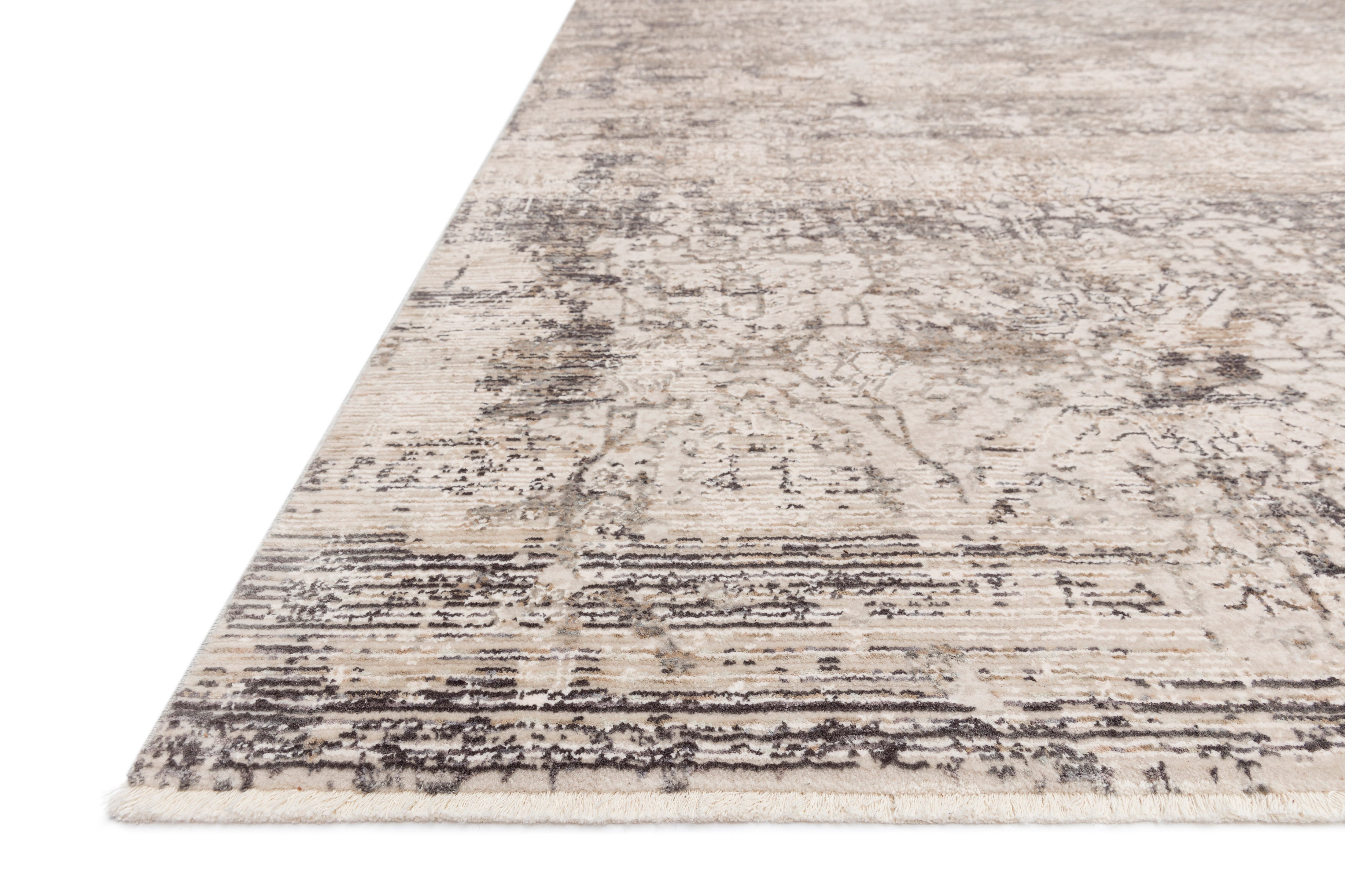 Loloi Homage Graphite / Beige Rug RUGS - synthetic Loloi