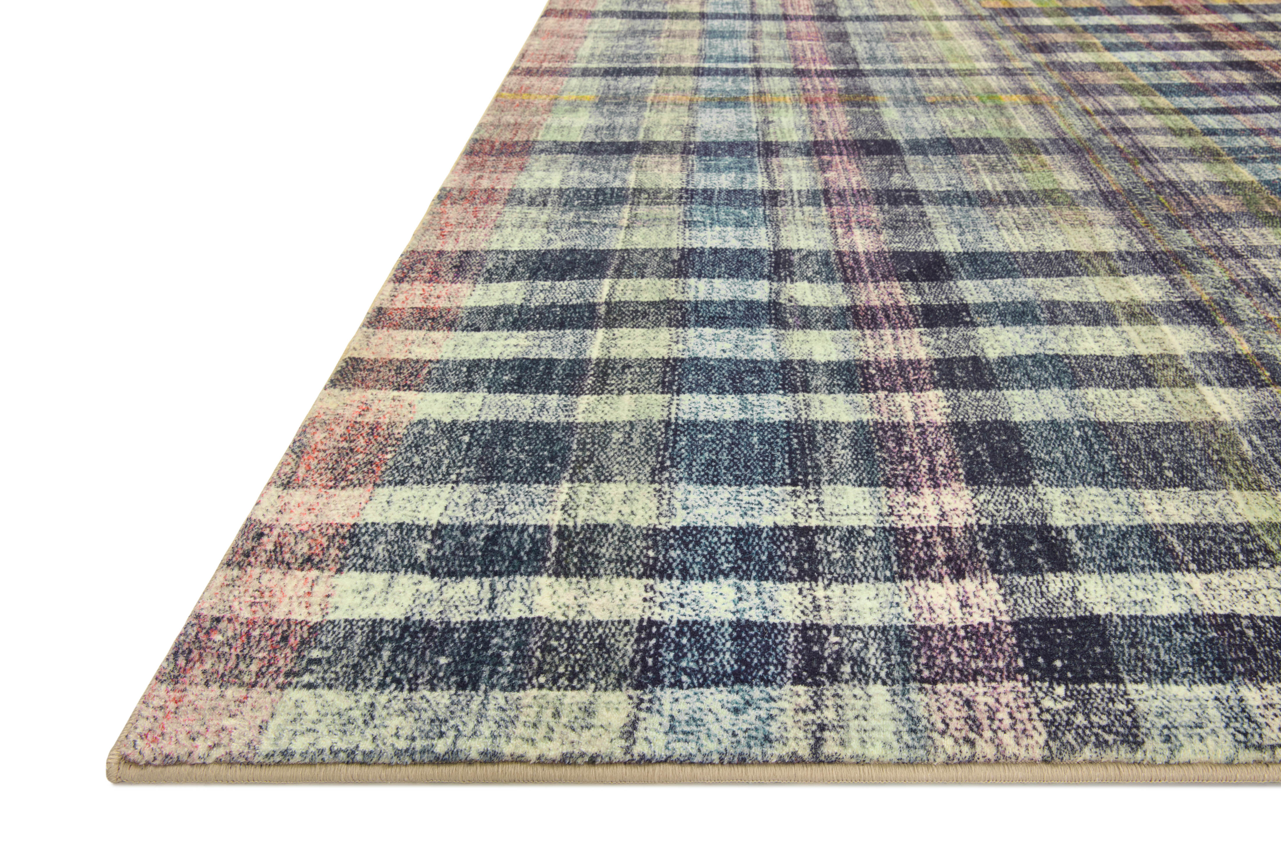 Chris Loves Julia x LoloiHumphrey Plum / Multi Rectangle Rug RUGS - synthetic Loloi