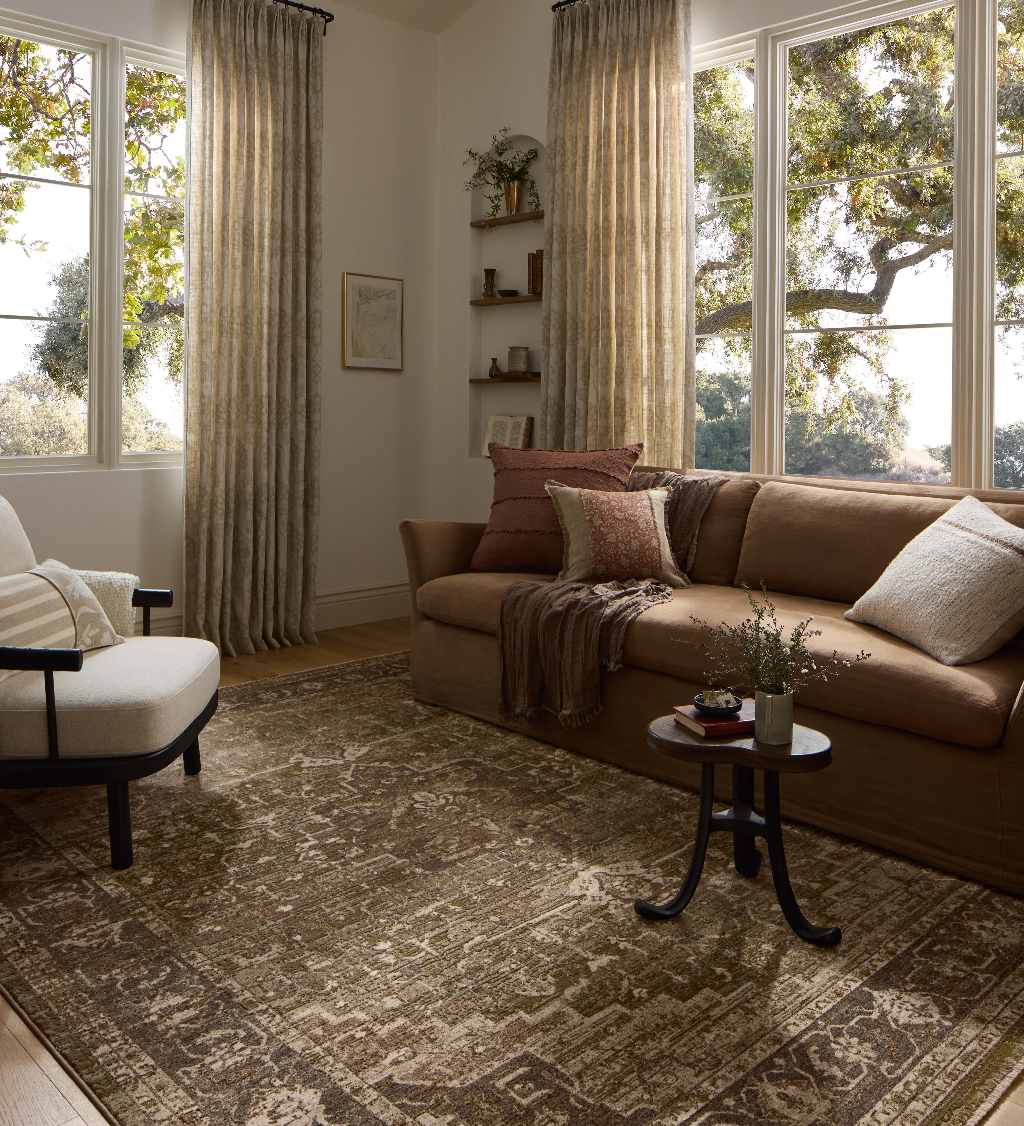 Loloi Haywood Moss / Charcoal Rug, 18" x 18" – view 2