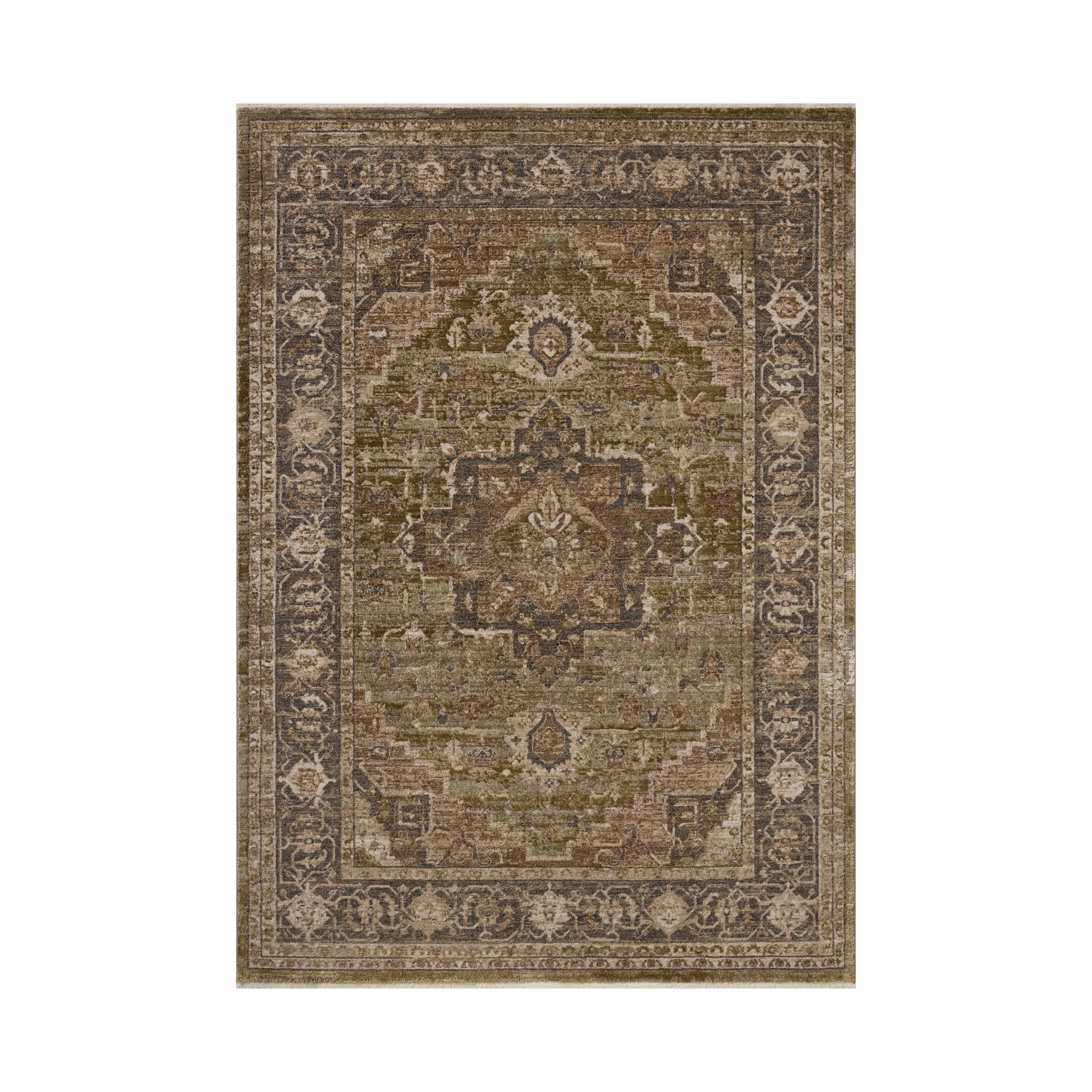 Loloi Haywood Moss / Charcoal Rug RUGS - synthetic Loloi 18" x 18"