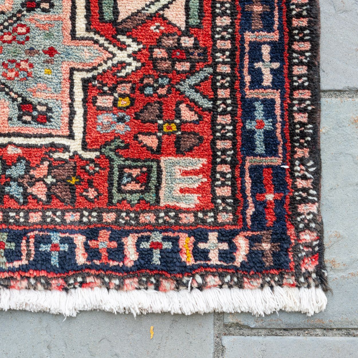 2'3" x 12' Vintage Persian Heriz Rug - Rug & Weave