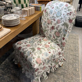 FLOOR MODEL - Briar Ruffle Slipcover Dining Chair - Melinda Floral Mauve FURNITURE - floor model Skyline Furniture