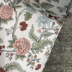 FLOOR MODEL - Briar Ruffle Slipcover Dining Chair - Melinda Floral Mauve FURNITURE - floor model Skyline Furniture