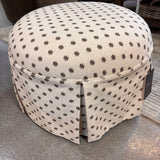 FLOOR MODEL - Buttercup Skirted Ottoman