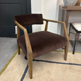 FLOOR MODEL - Tyler Armchair - Surrey Cocoa