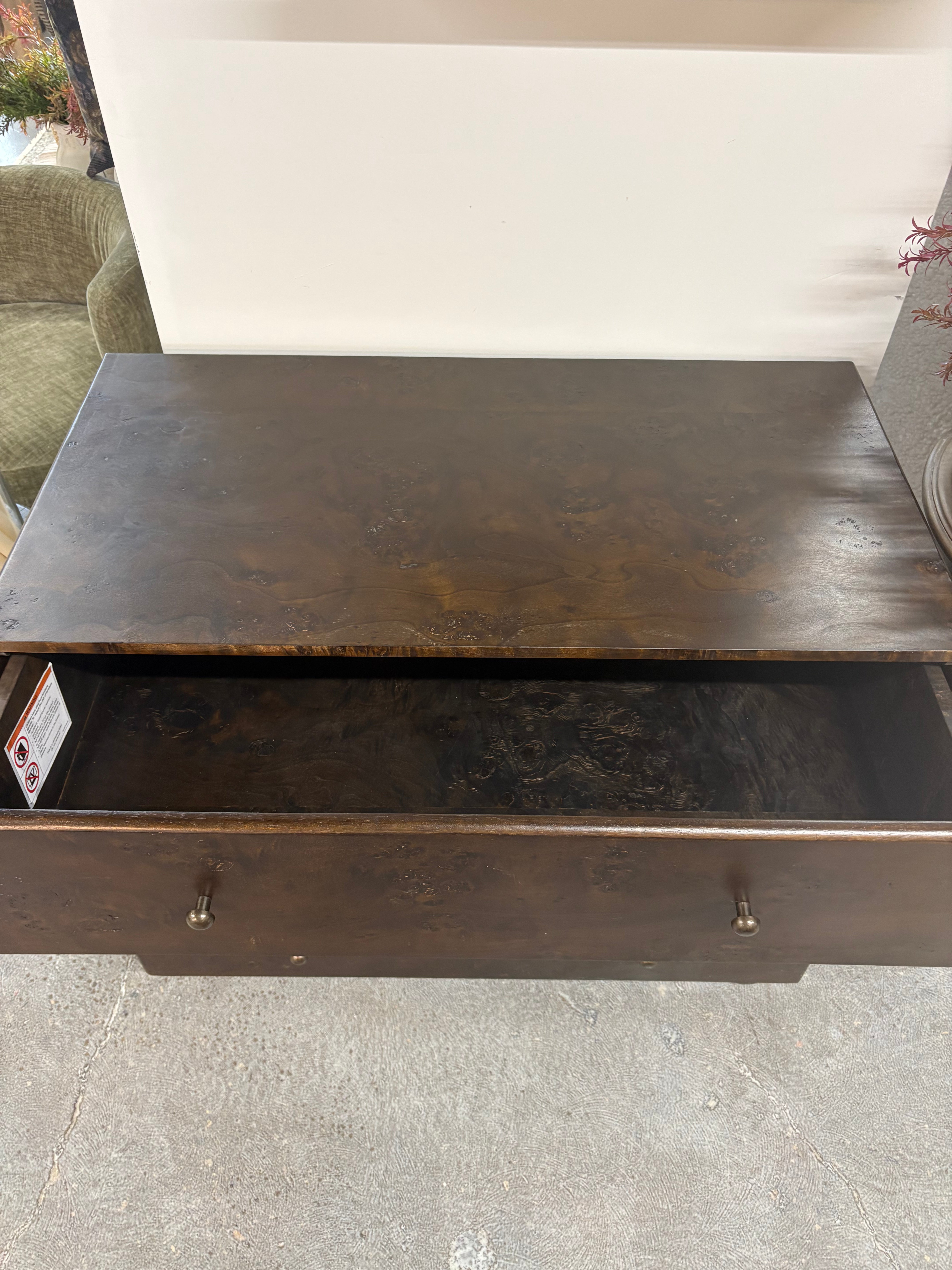 FLOOR MODEL - Yen 3 Drawer Nightstand FURNITURE - floor model Moe's Furniture