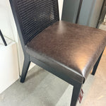FLOOR MODEL - Antonia Armless Dining Chair - Brushed Ebony / Sonoma Black FURNITURE - floor model Four Hands