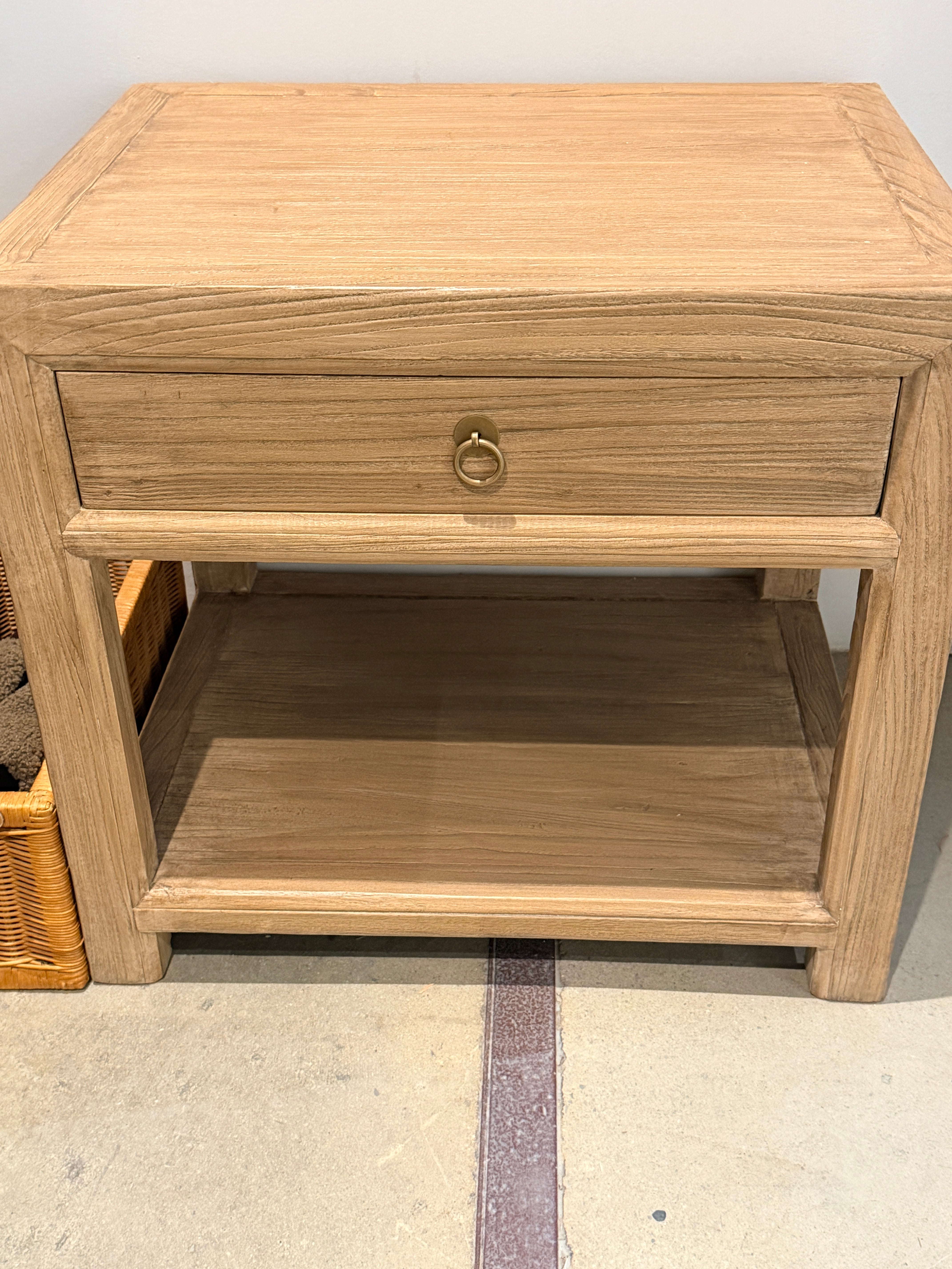 FLOOR MODEL - Sutton Reclaimed Wood Nightstand - Natural FURNITURE - floor model Hauer Market